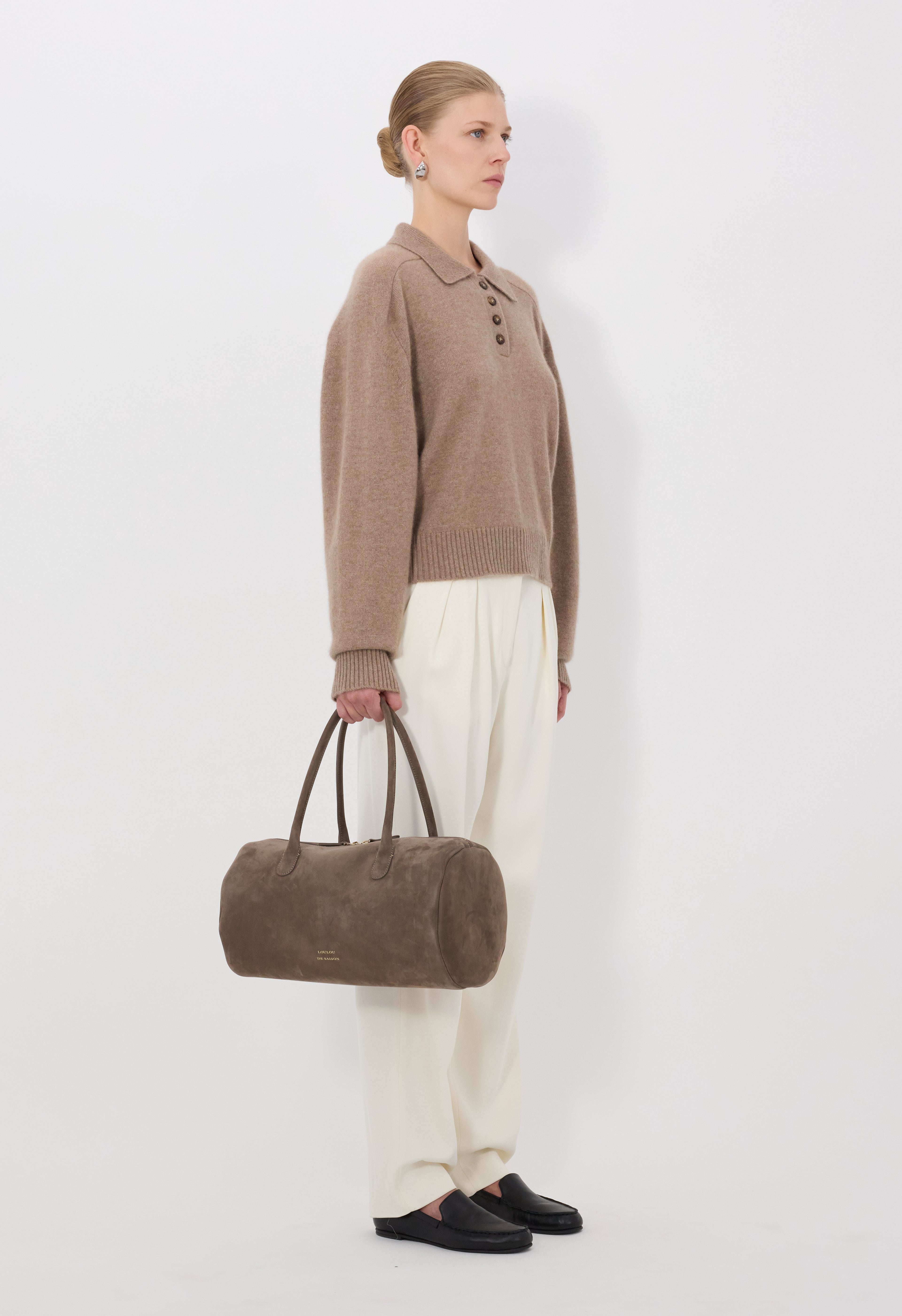 HOMERE LDS Cashmere polo sweater