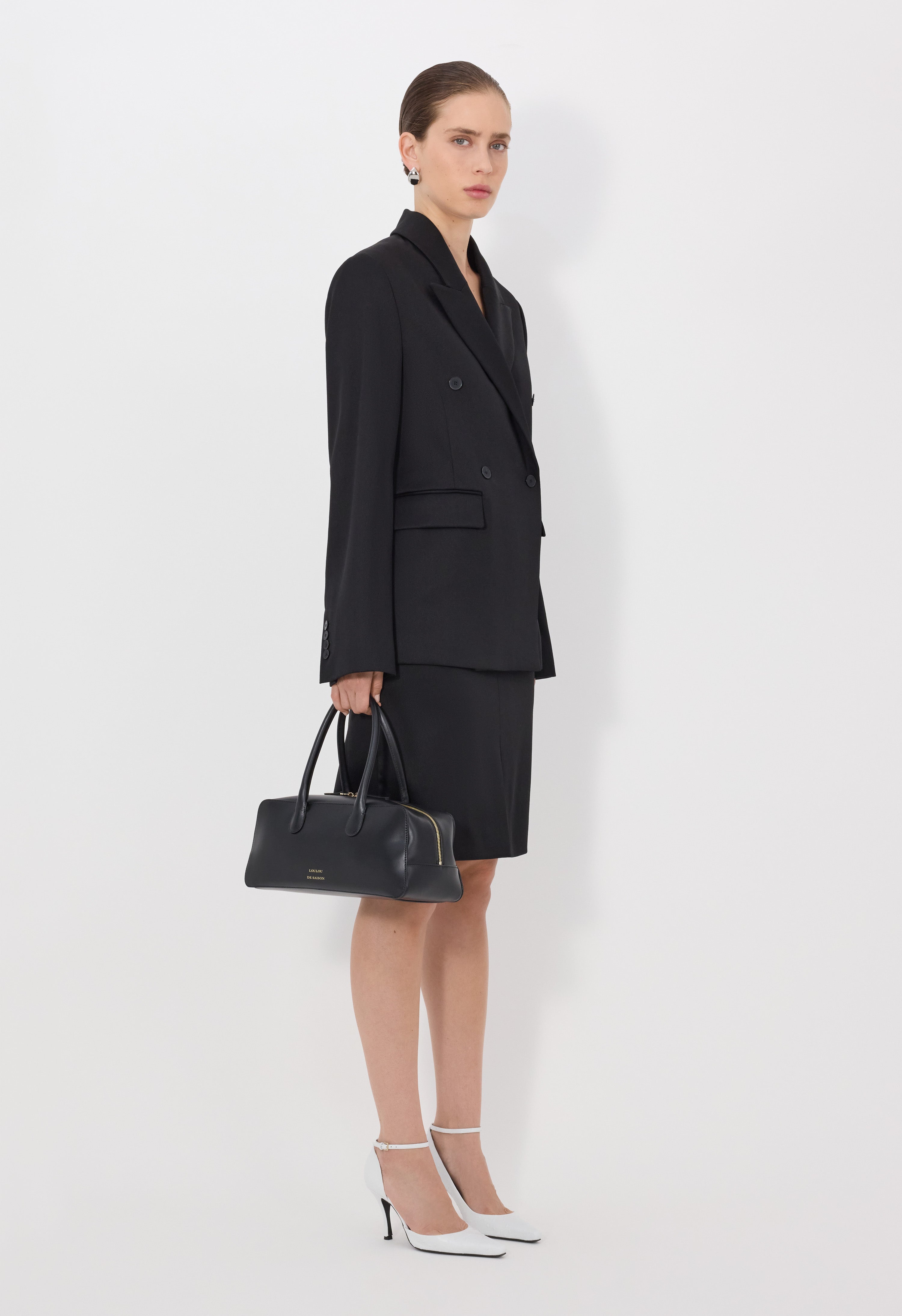 HORN LDS Wool blend double breasted jacket