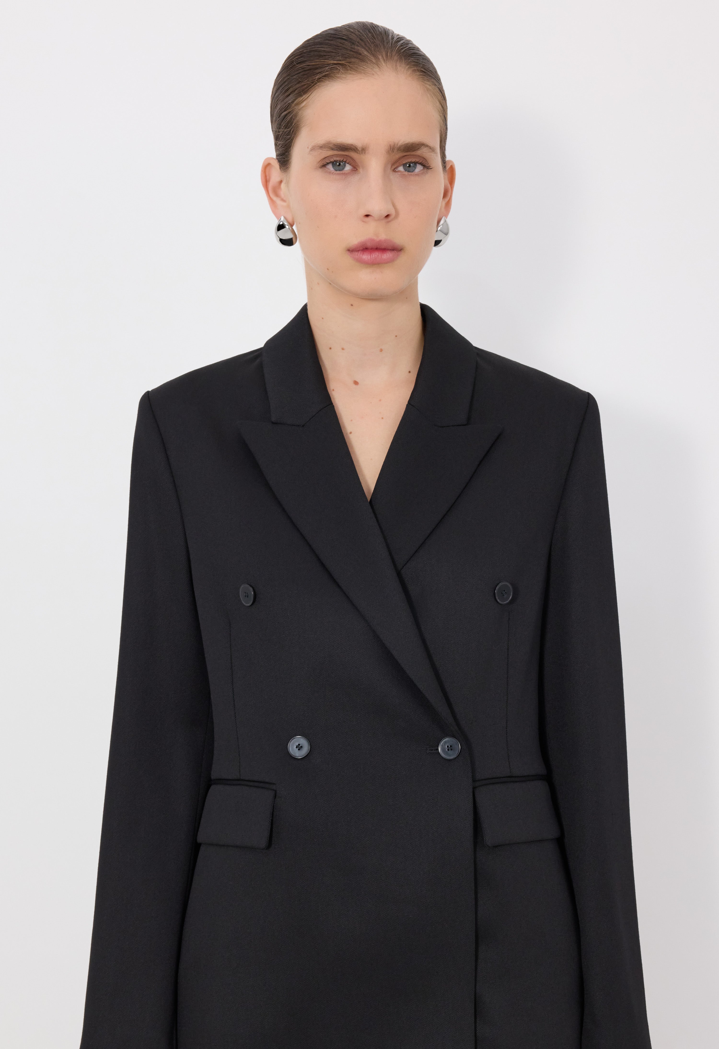 HORN LDS Wool blend double breasted jacket