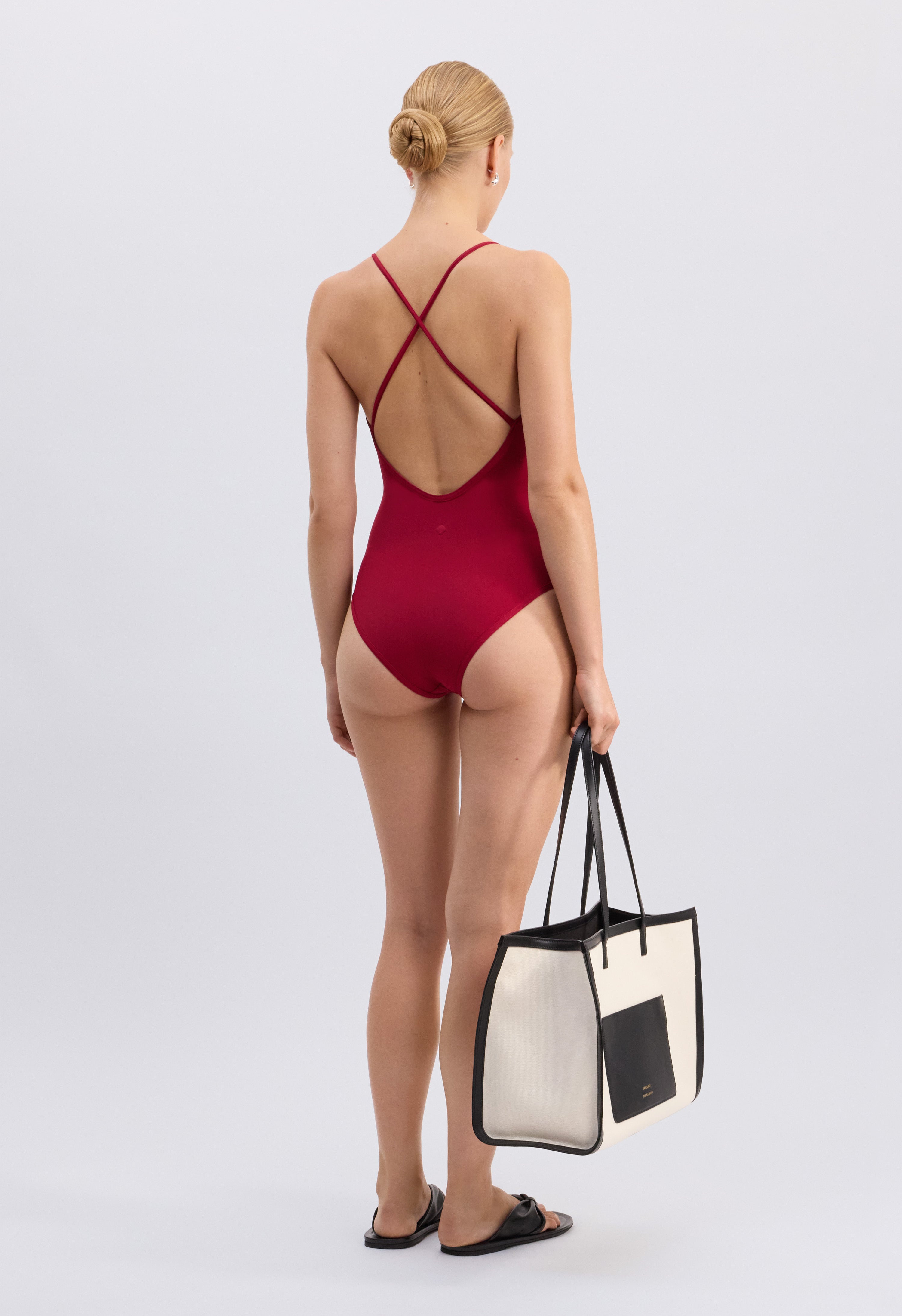 ITAK LDS Criss-crossing straps swimsuit