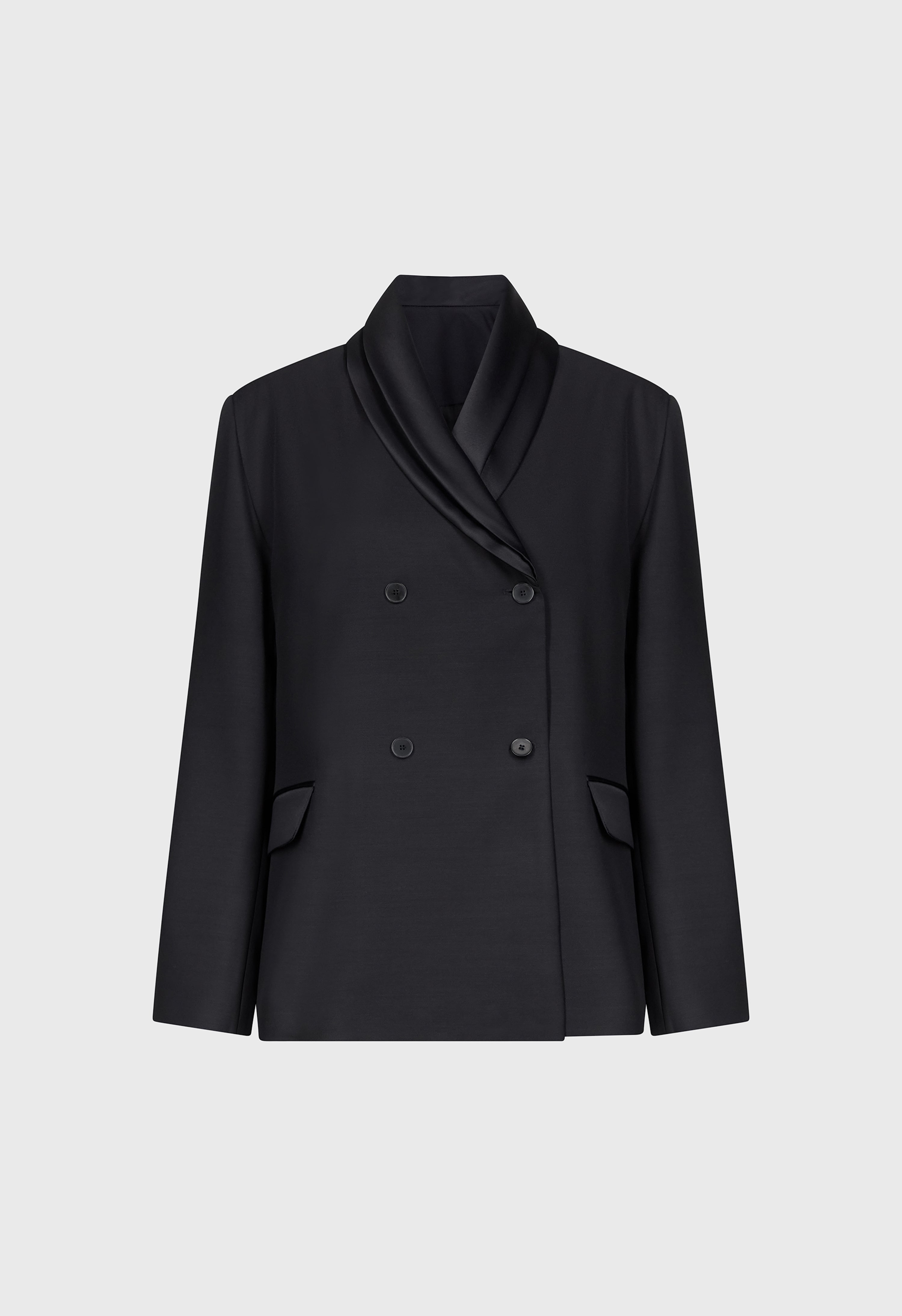 JIHA Shawl collar jacket