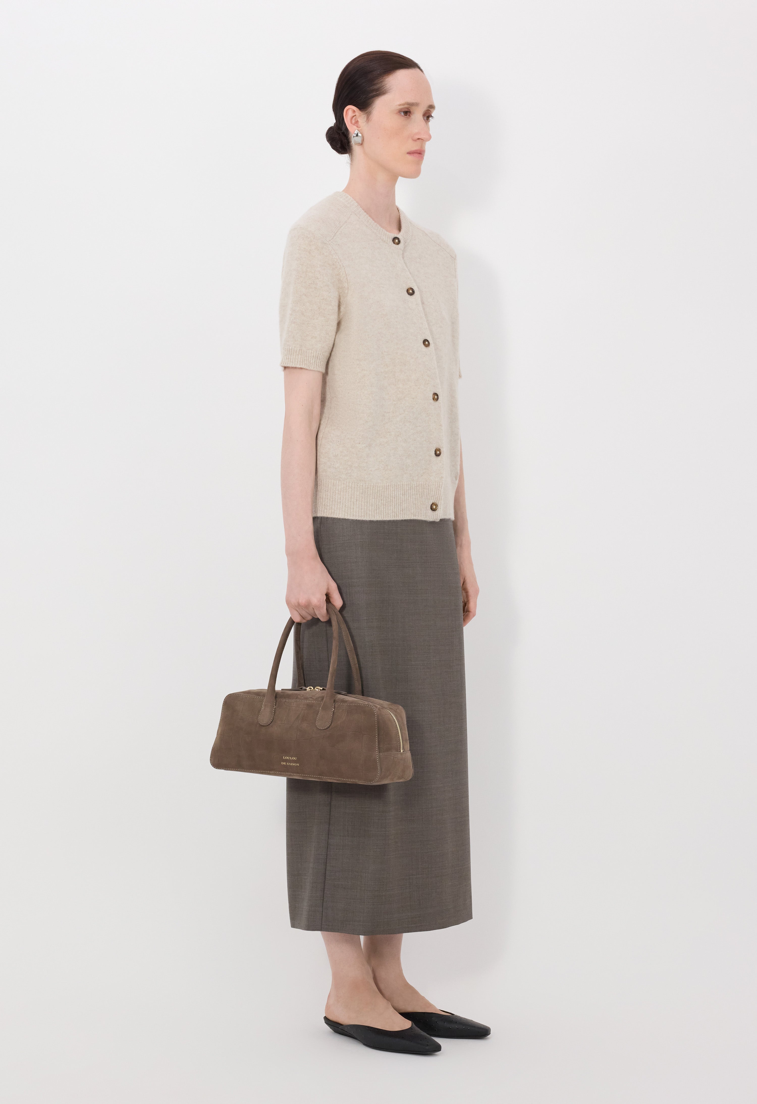 JODI Cardigan à manches courtes en cachemire