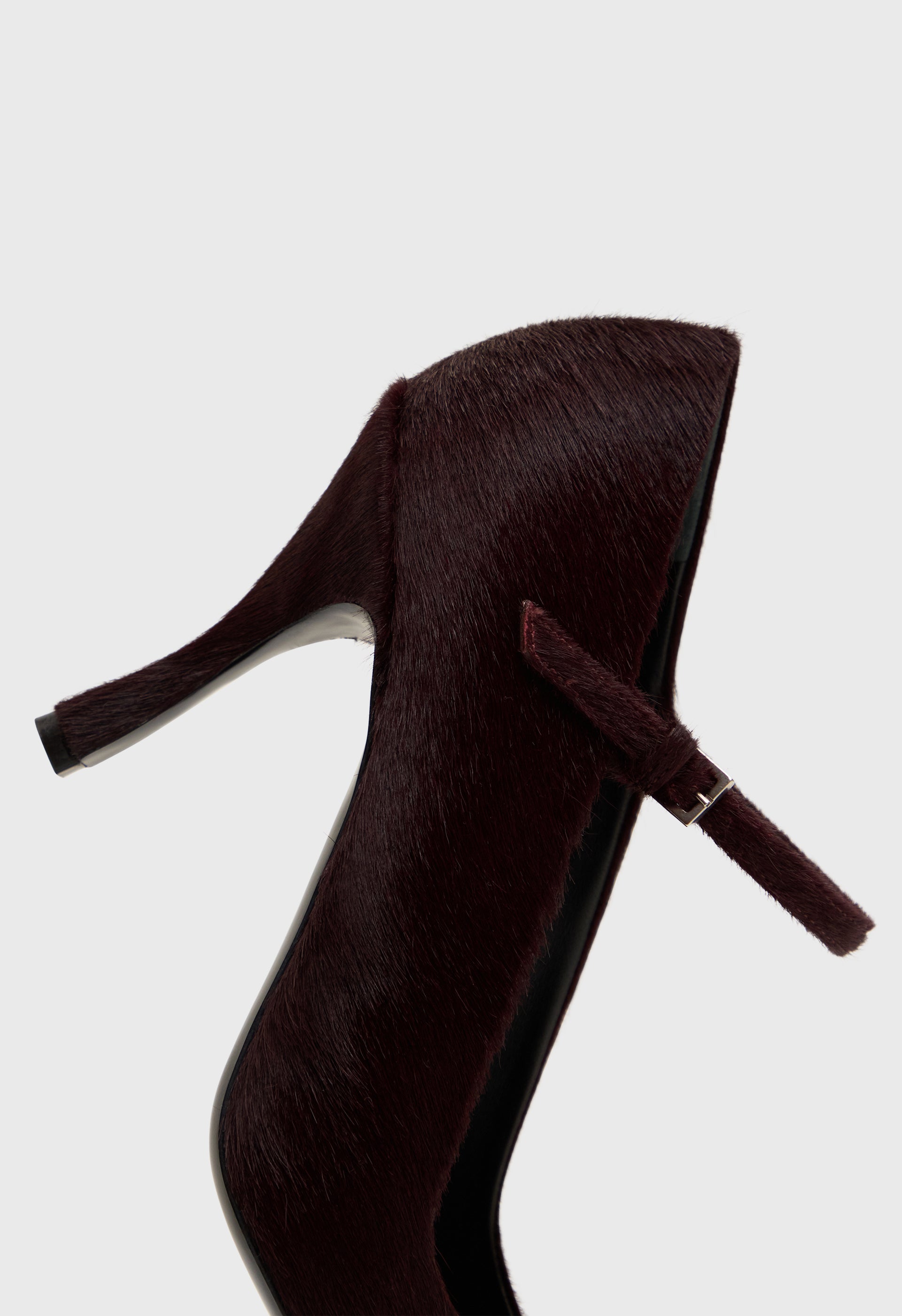 KABEL Pony-effect leather pumps