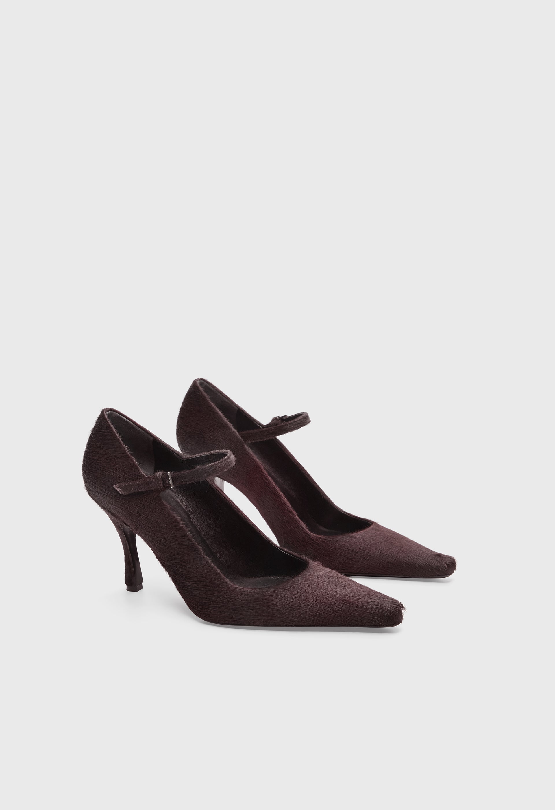 KABEL Pony-effect leather pumps