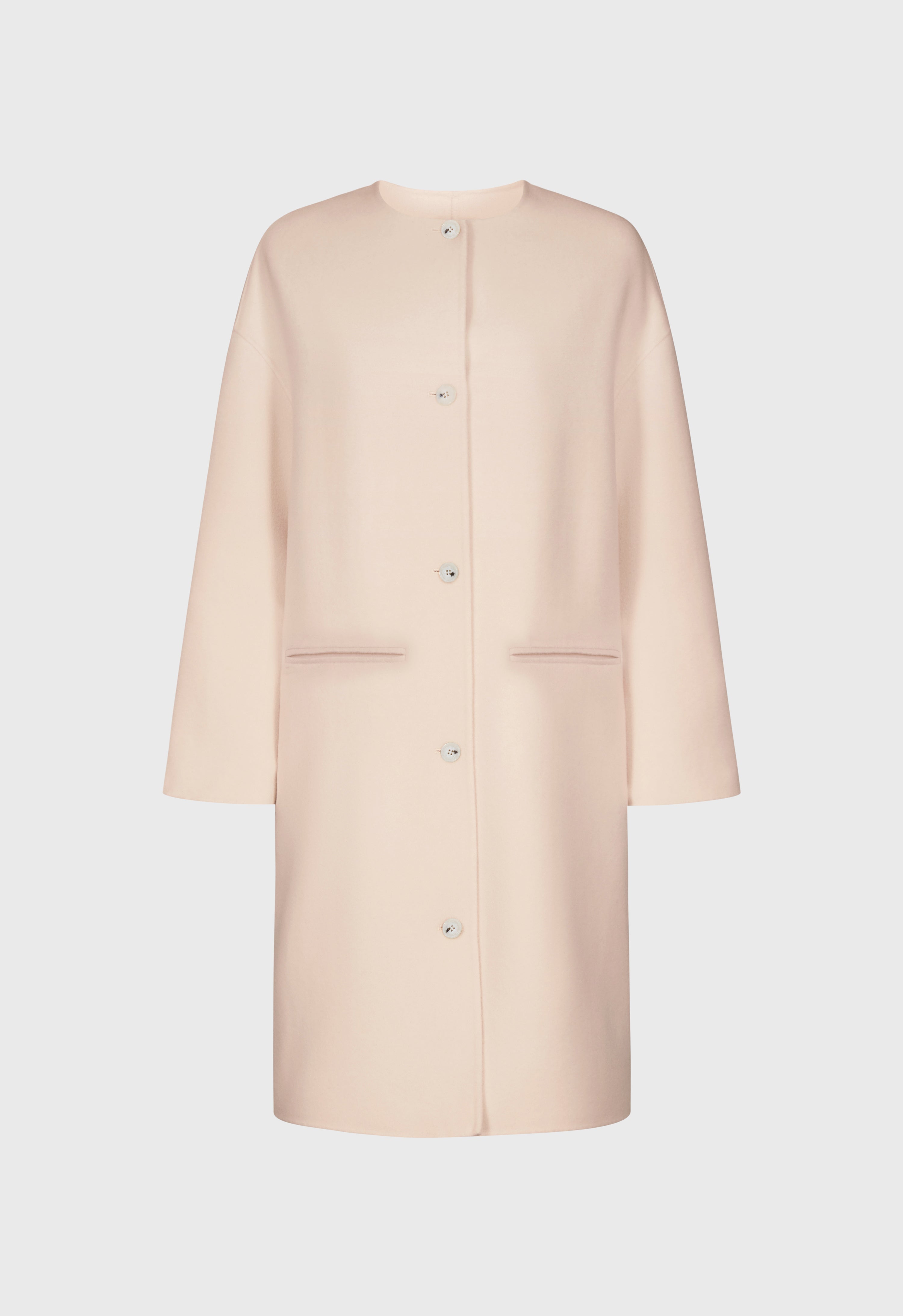 KERRY Wool cashmere drap oval coat