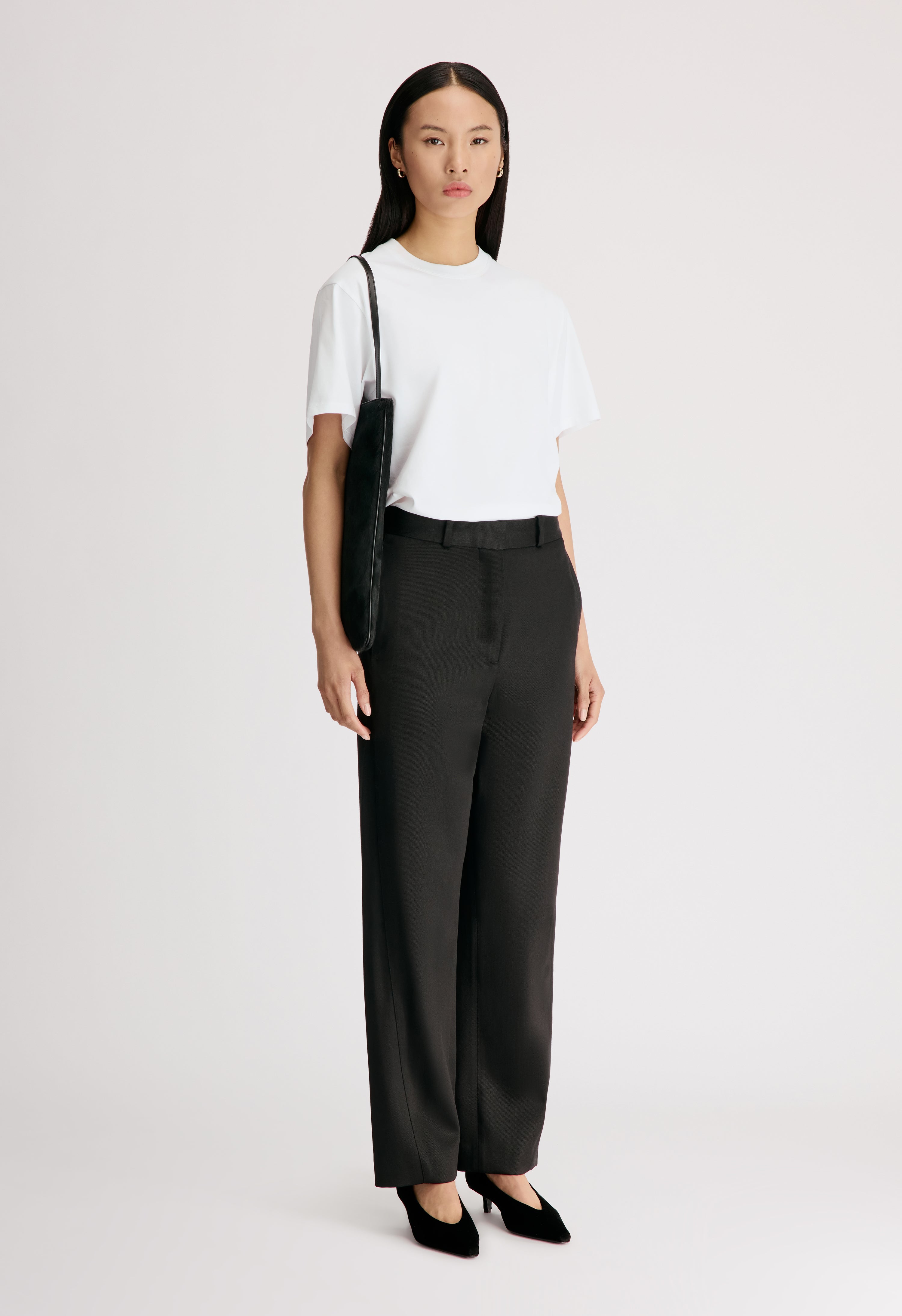 KIAN Low-waisted straight trousers