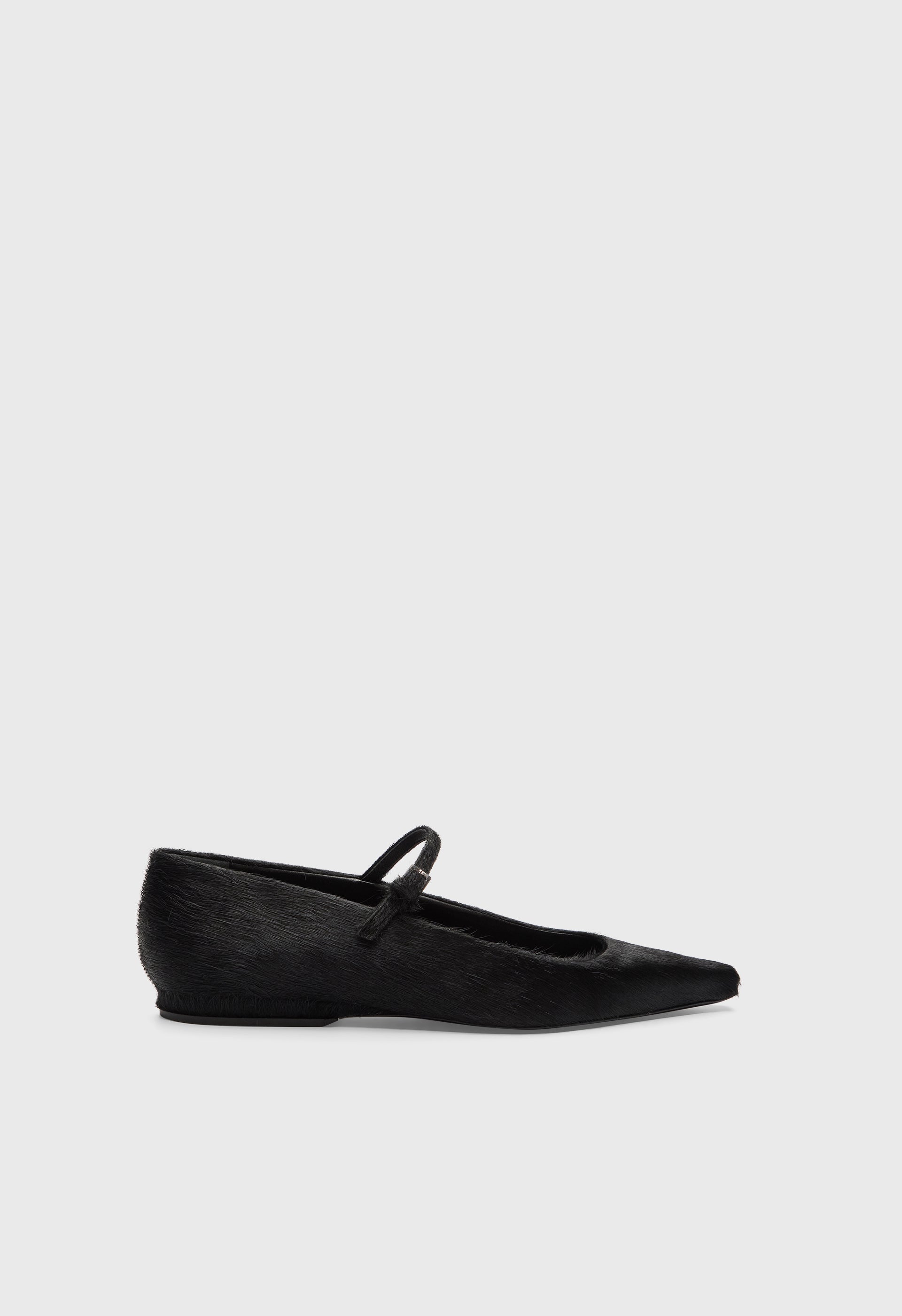 LEONE Ballerines en cuir effet poney