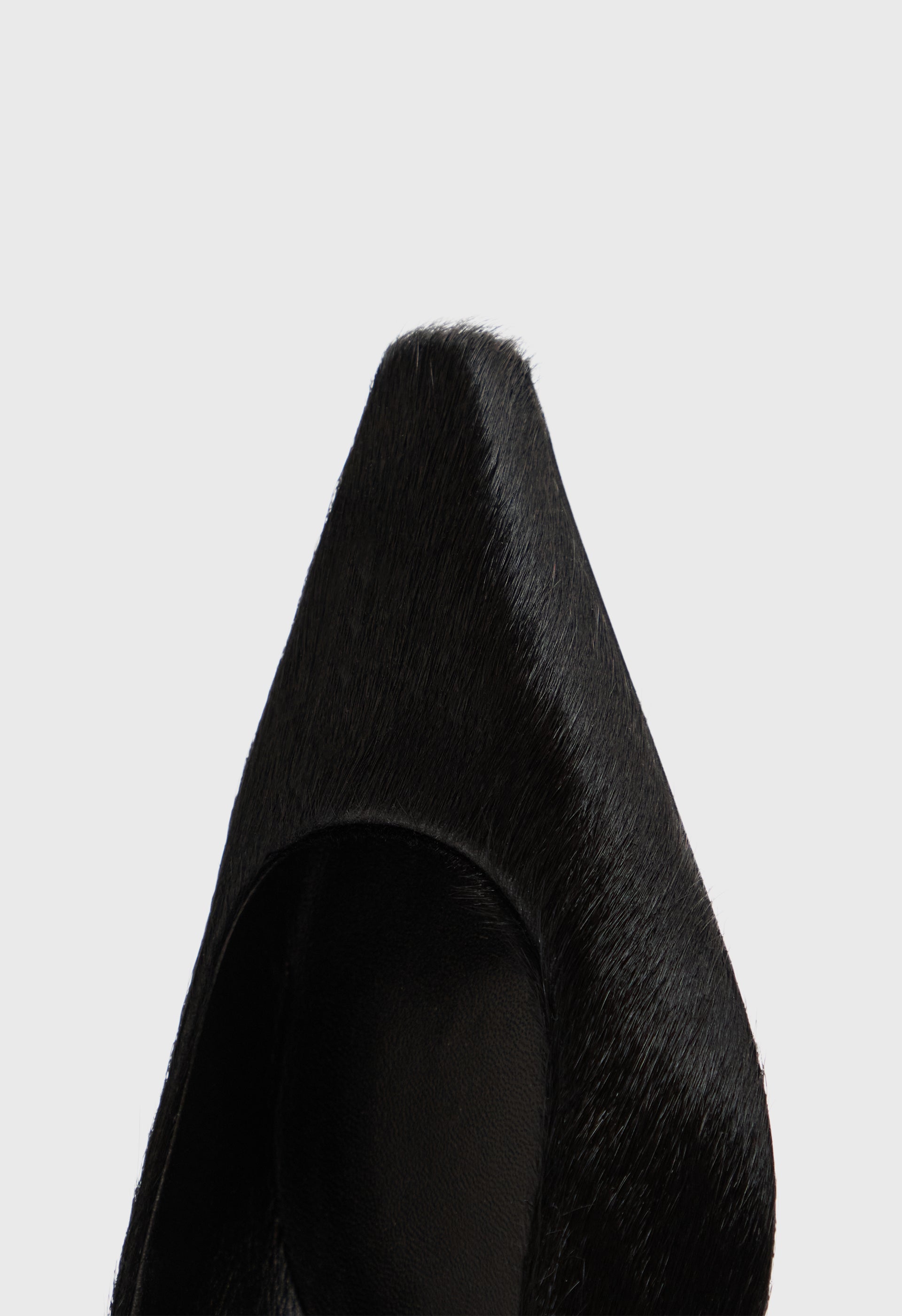 LEONE Ballerines en cuir effet poney