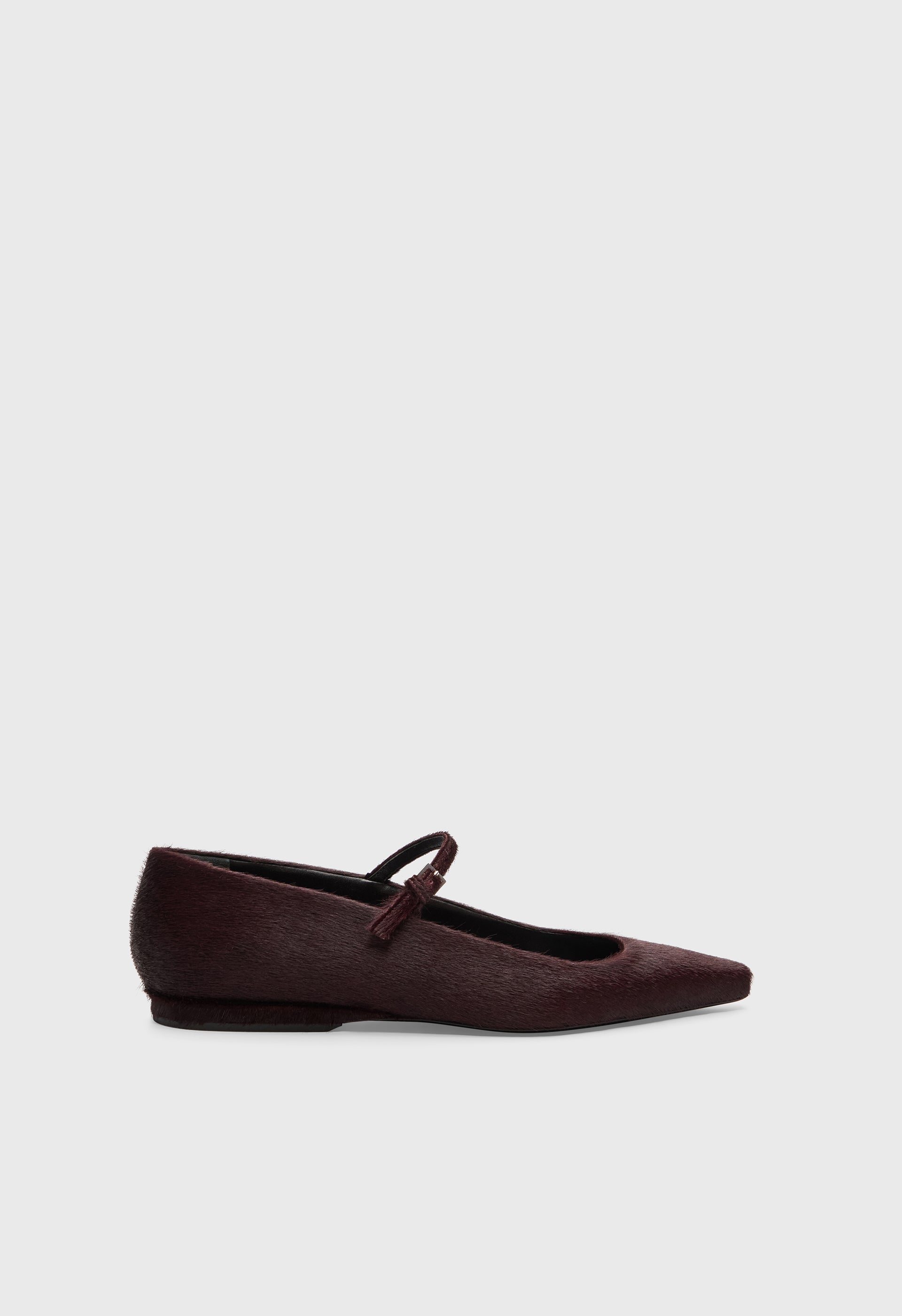 LEONE Ballerines en cuir effet poney