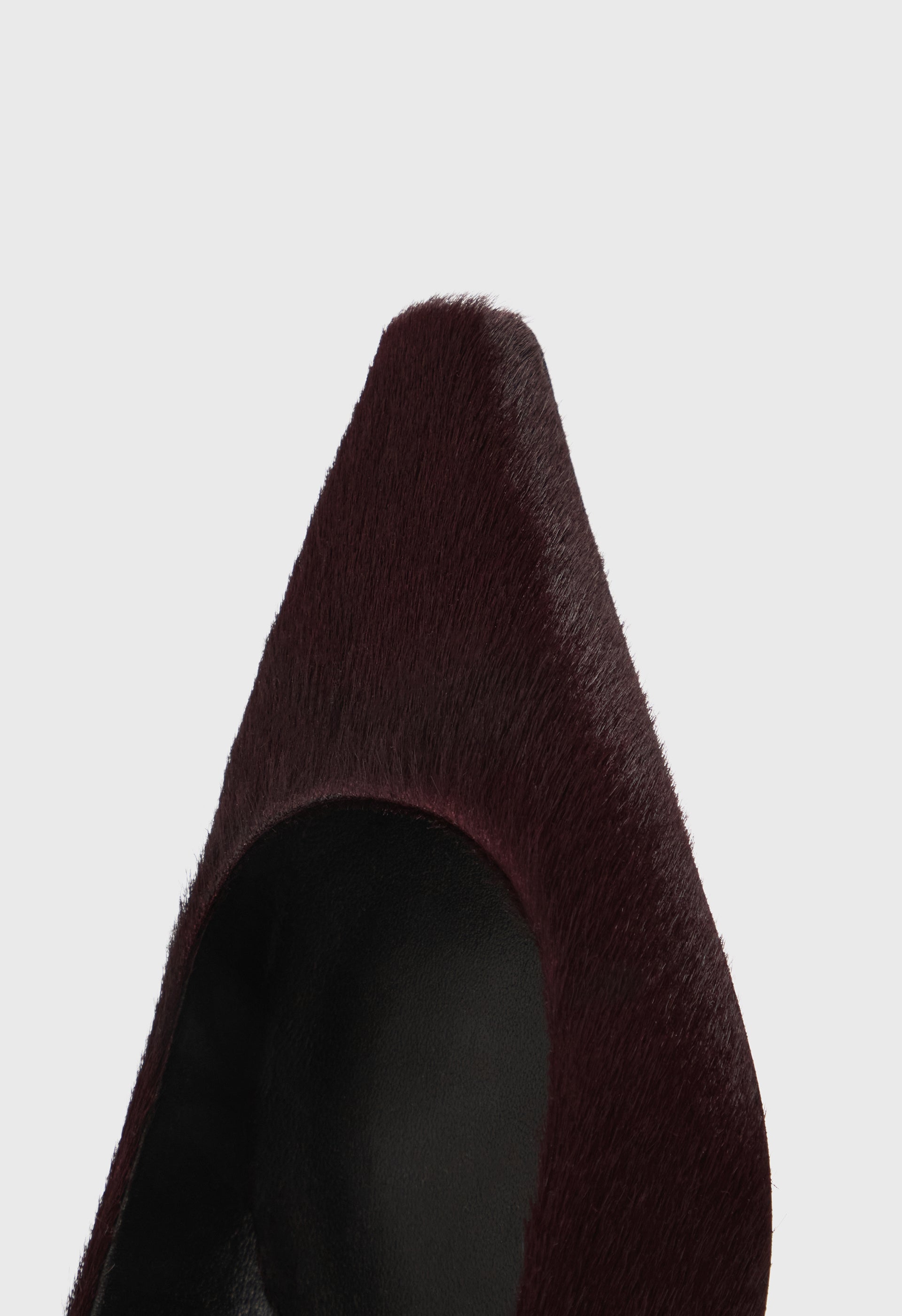 LEONE Ballerines en cuir effet poney