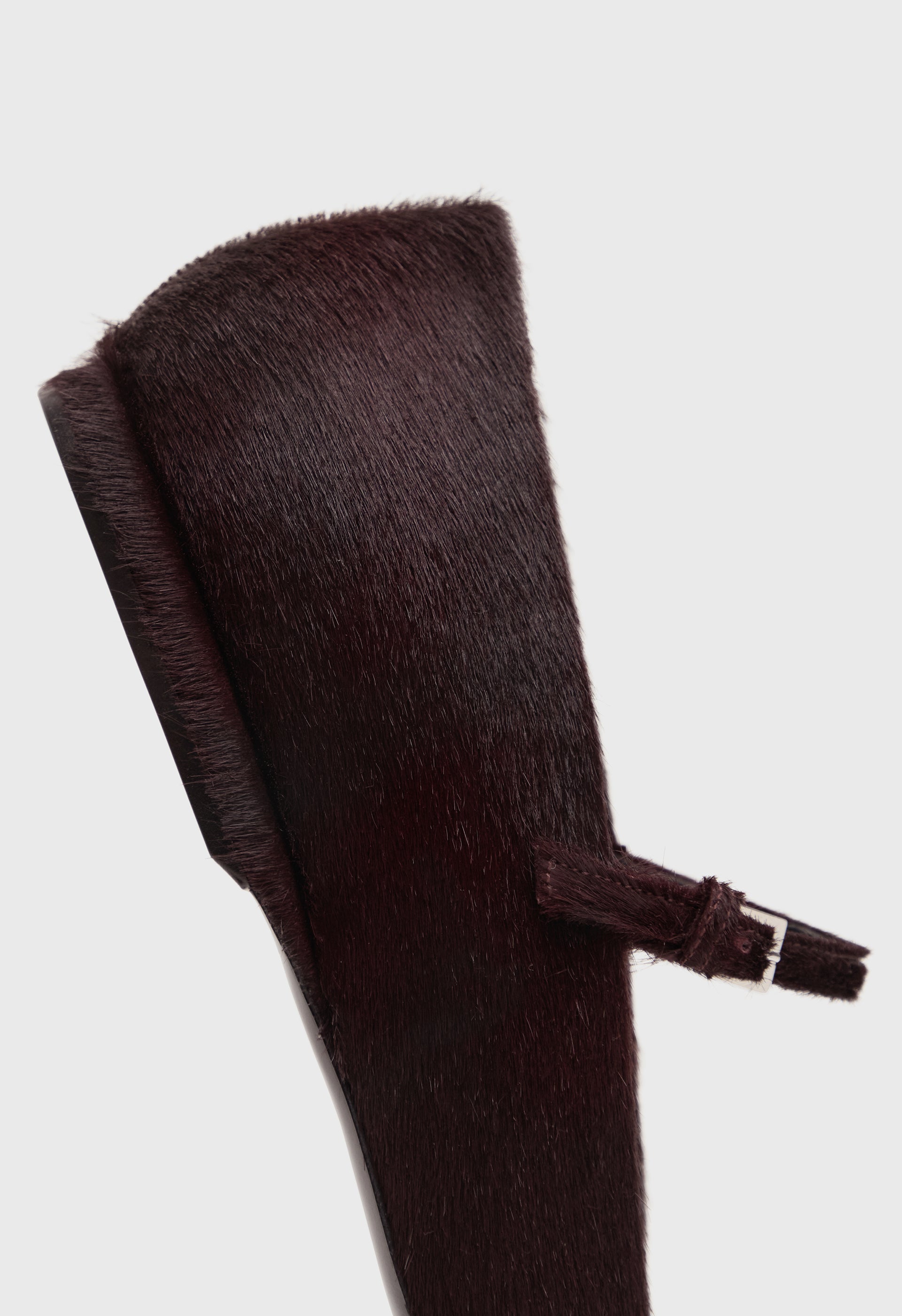 LEONE Ballerines en cuir effet poney