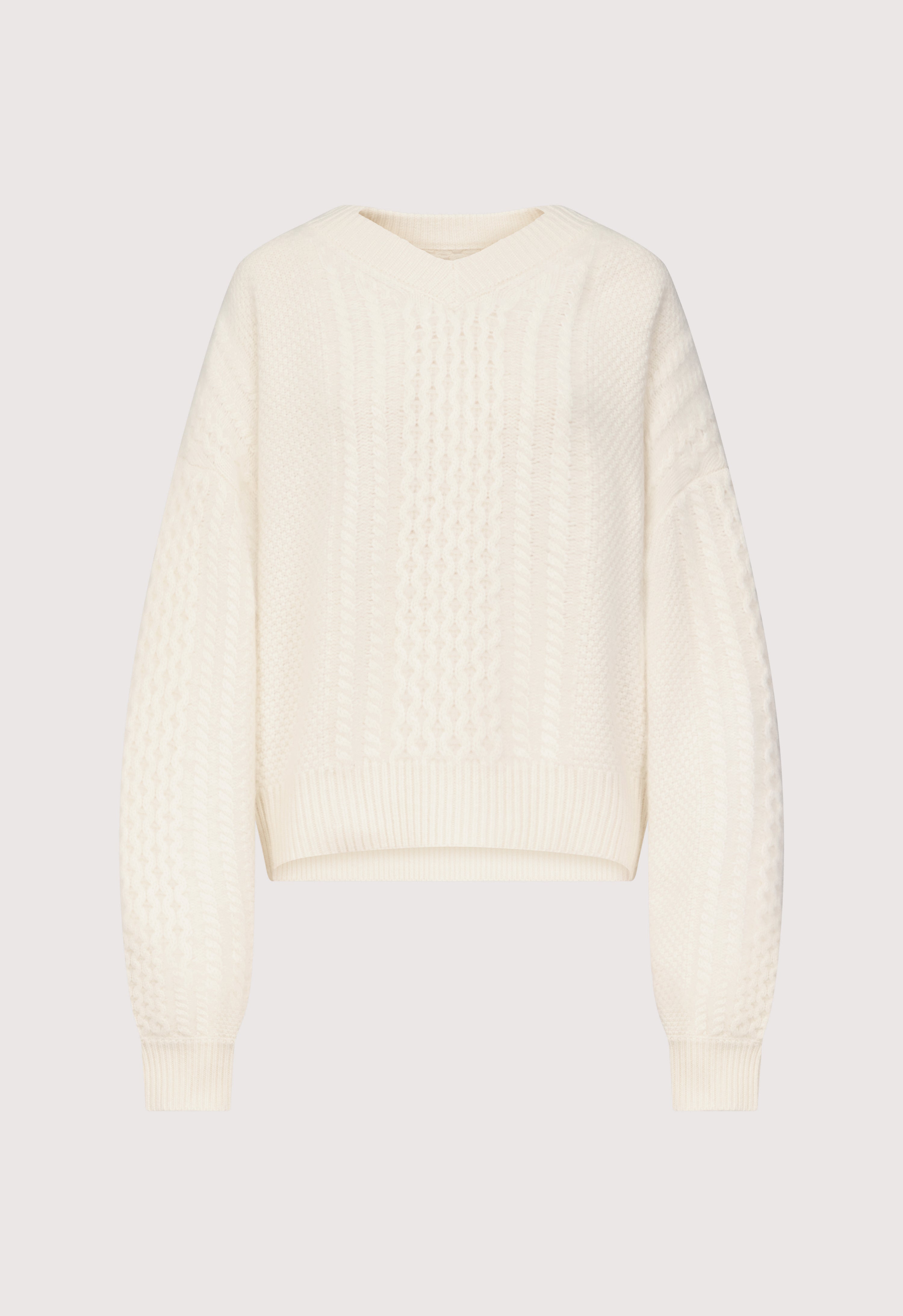LUCIO Brushed wool cashmere sweater