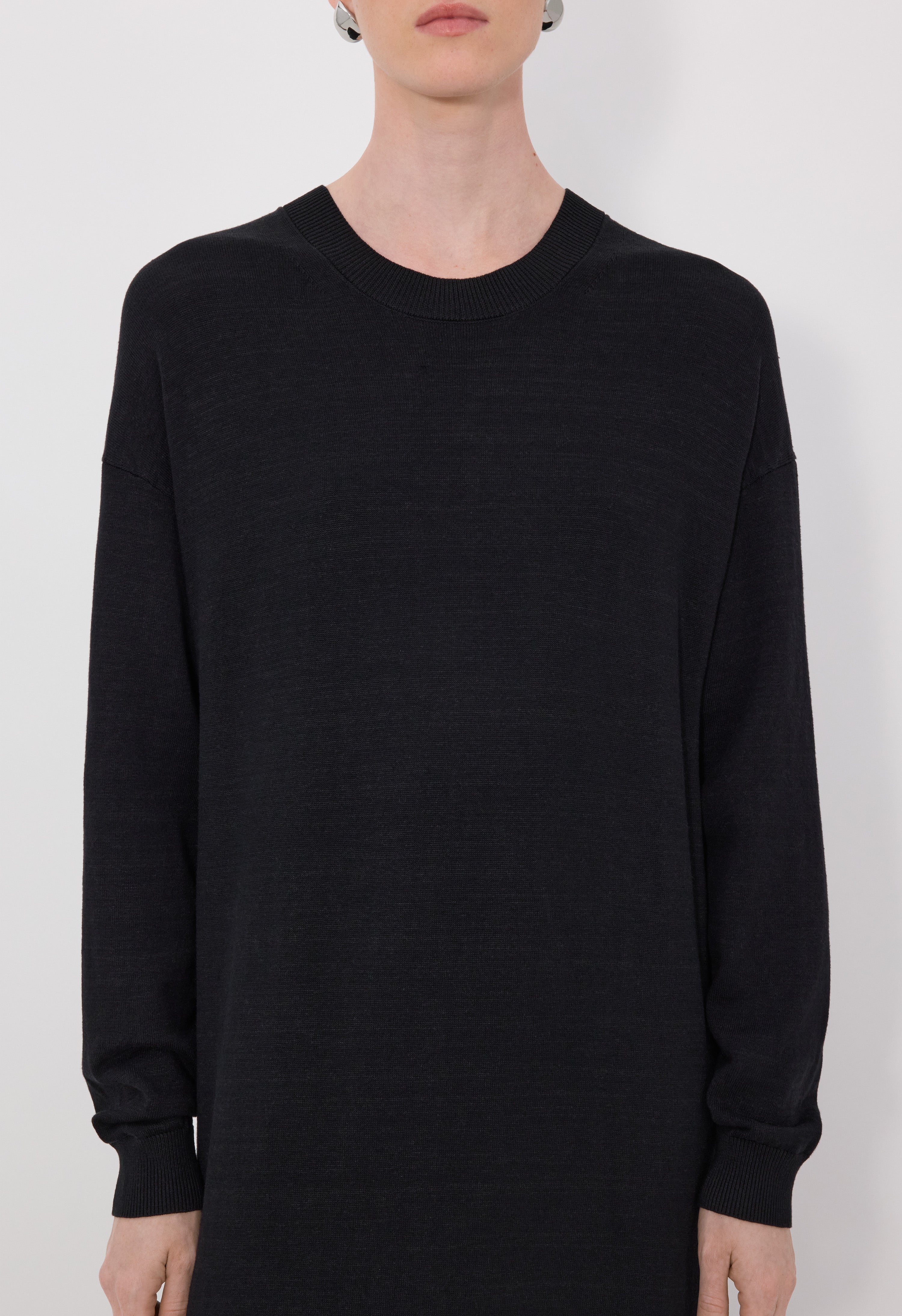 LUCY Silk linen knit maxi dress