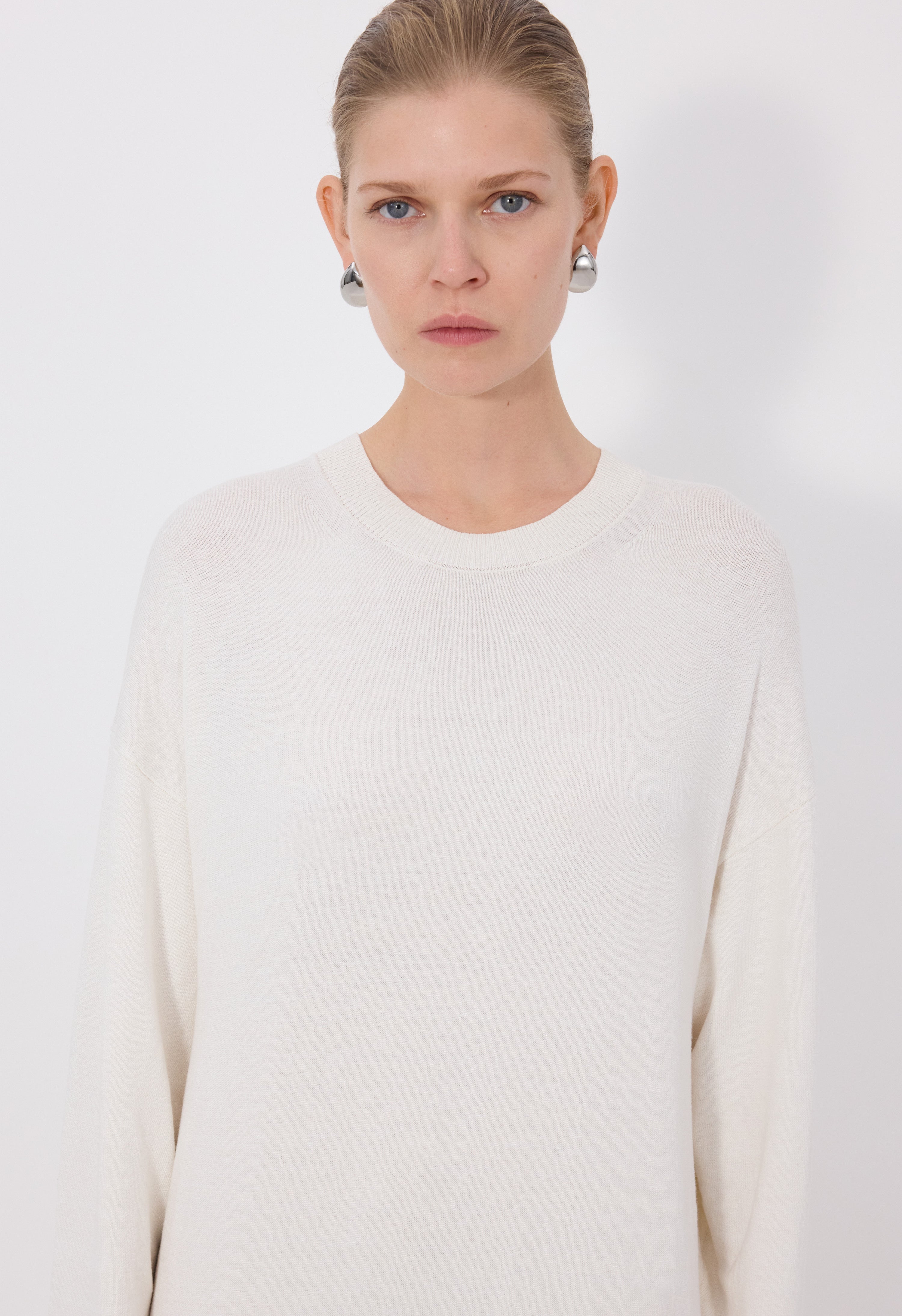 LUCY Silk linen knit maxi dress