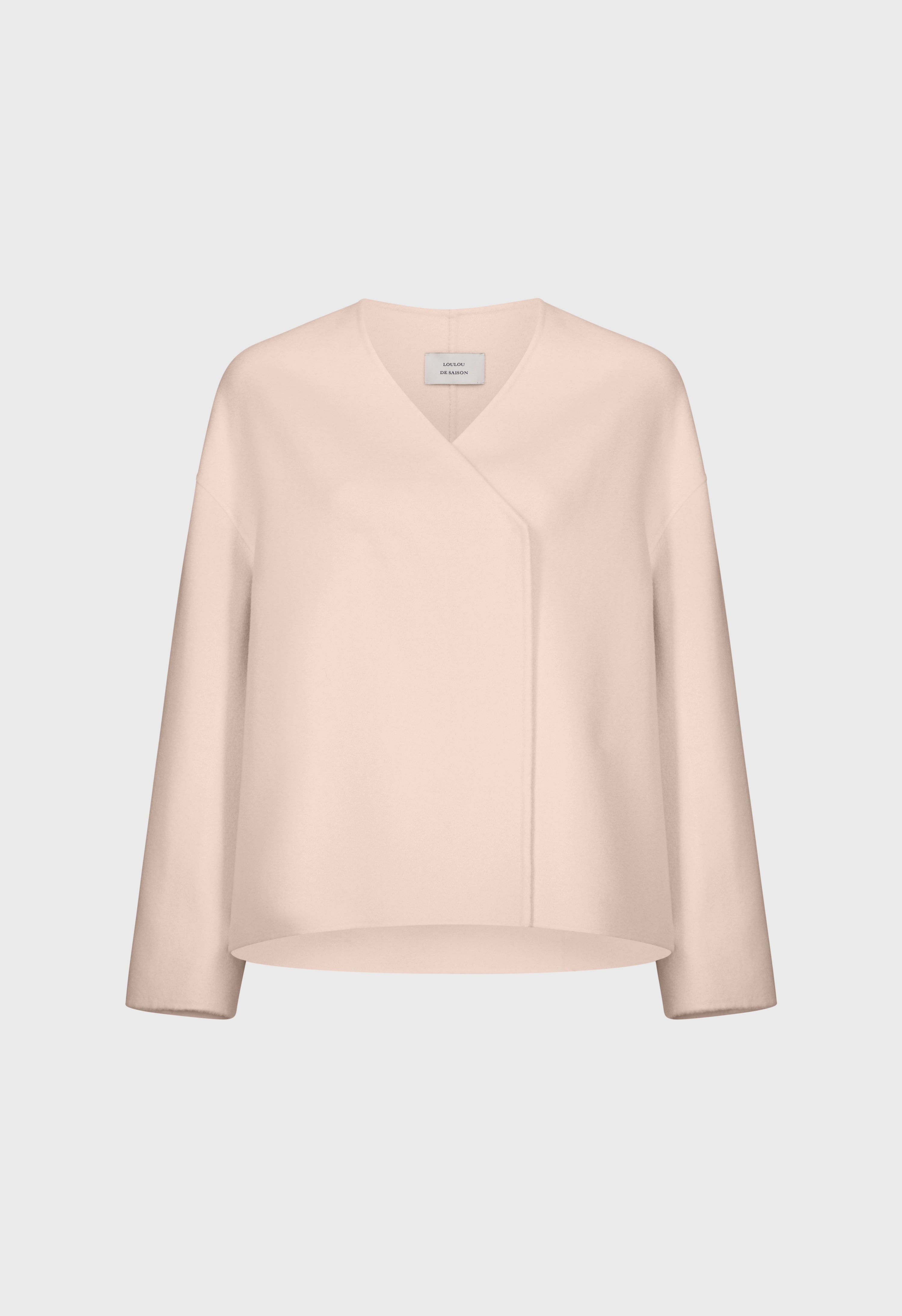 MAARA Asymmetric wool cashmere drap jacket