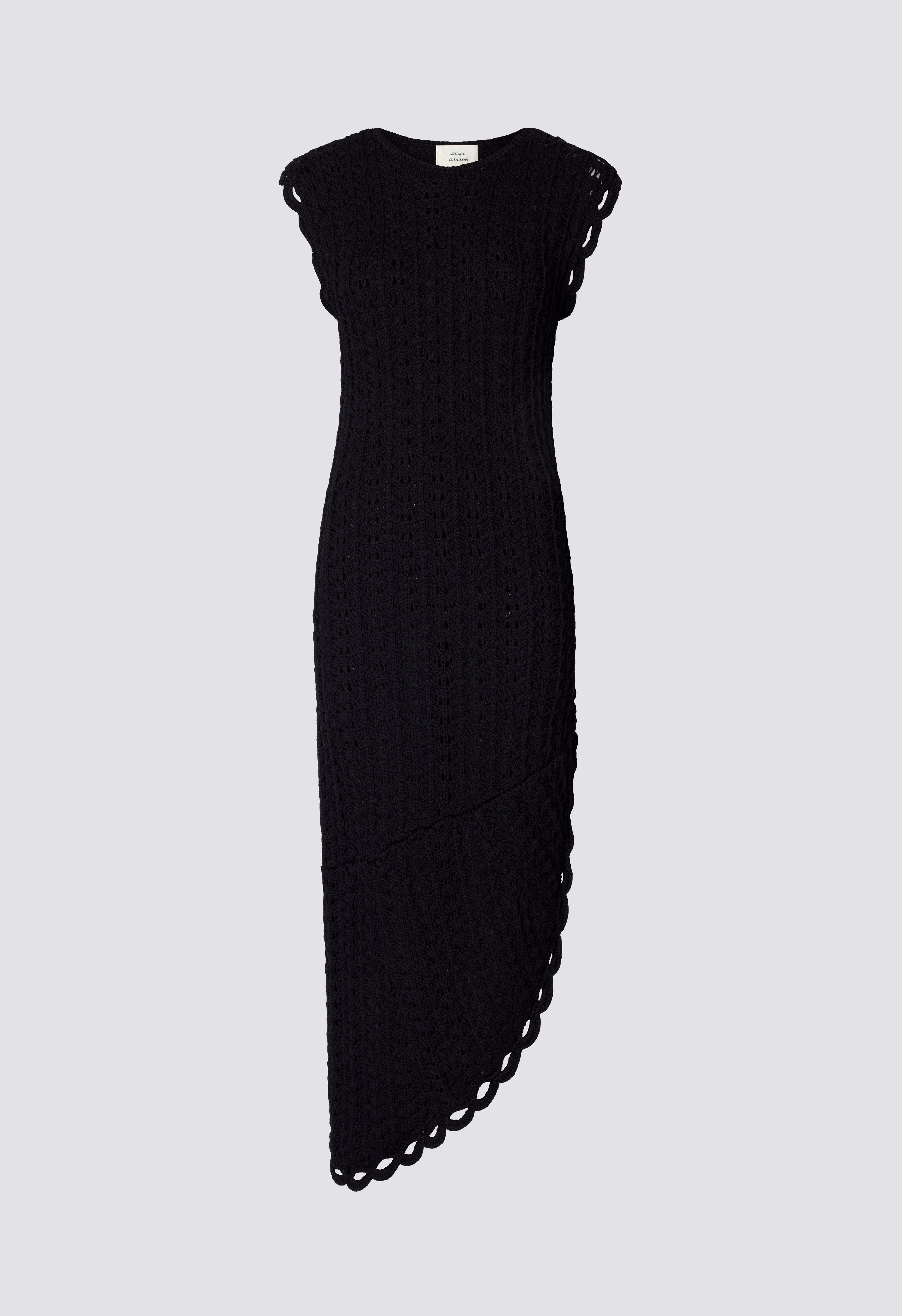 MALENA Ruffled crochet dress