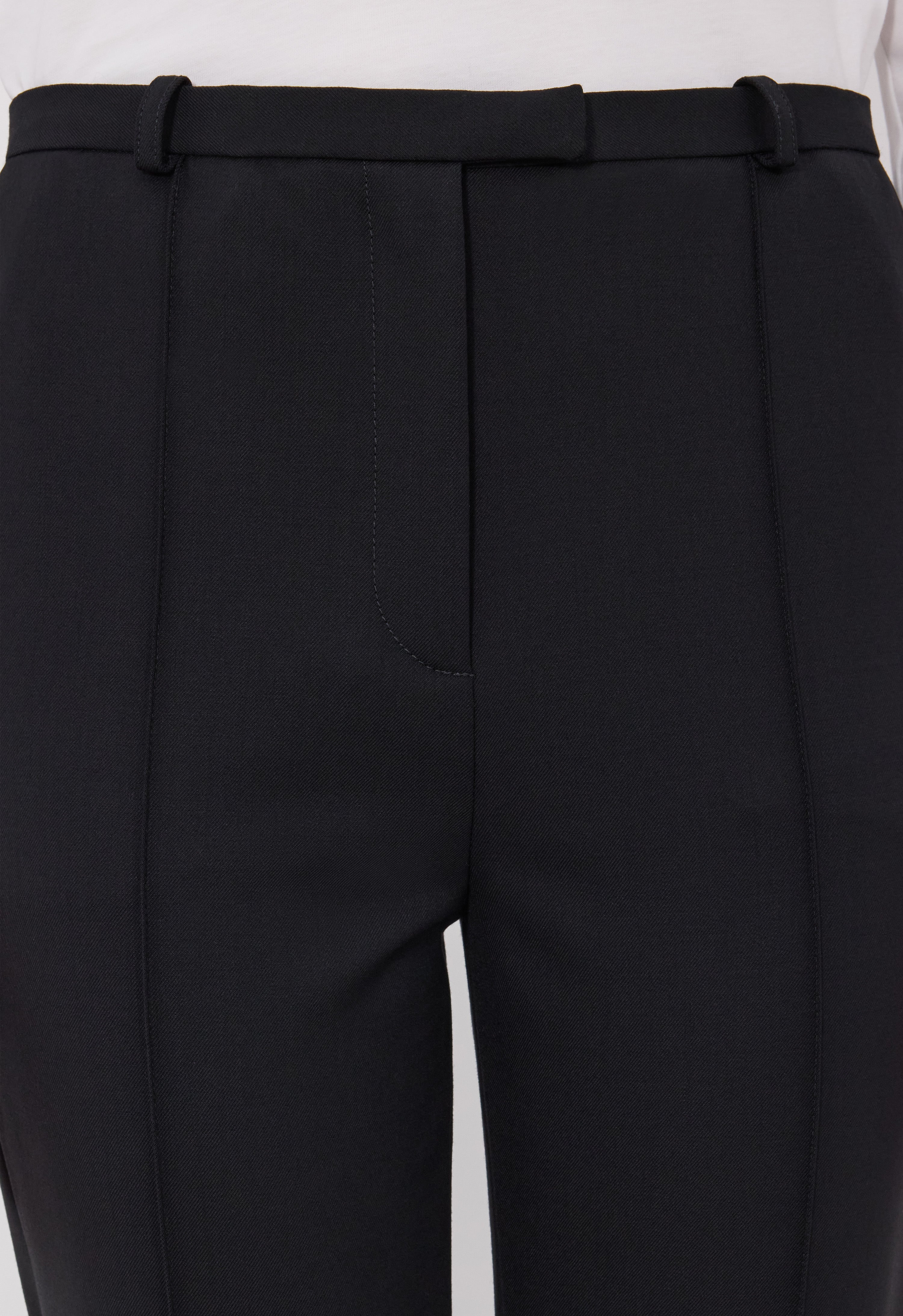 MALKA LDS Grain de poudre fitted trousers