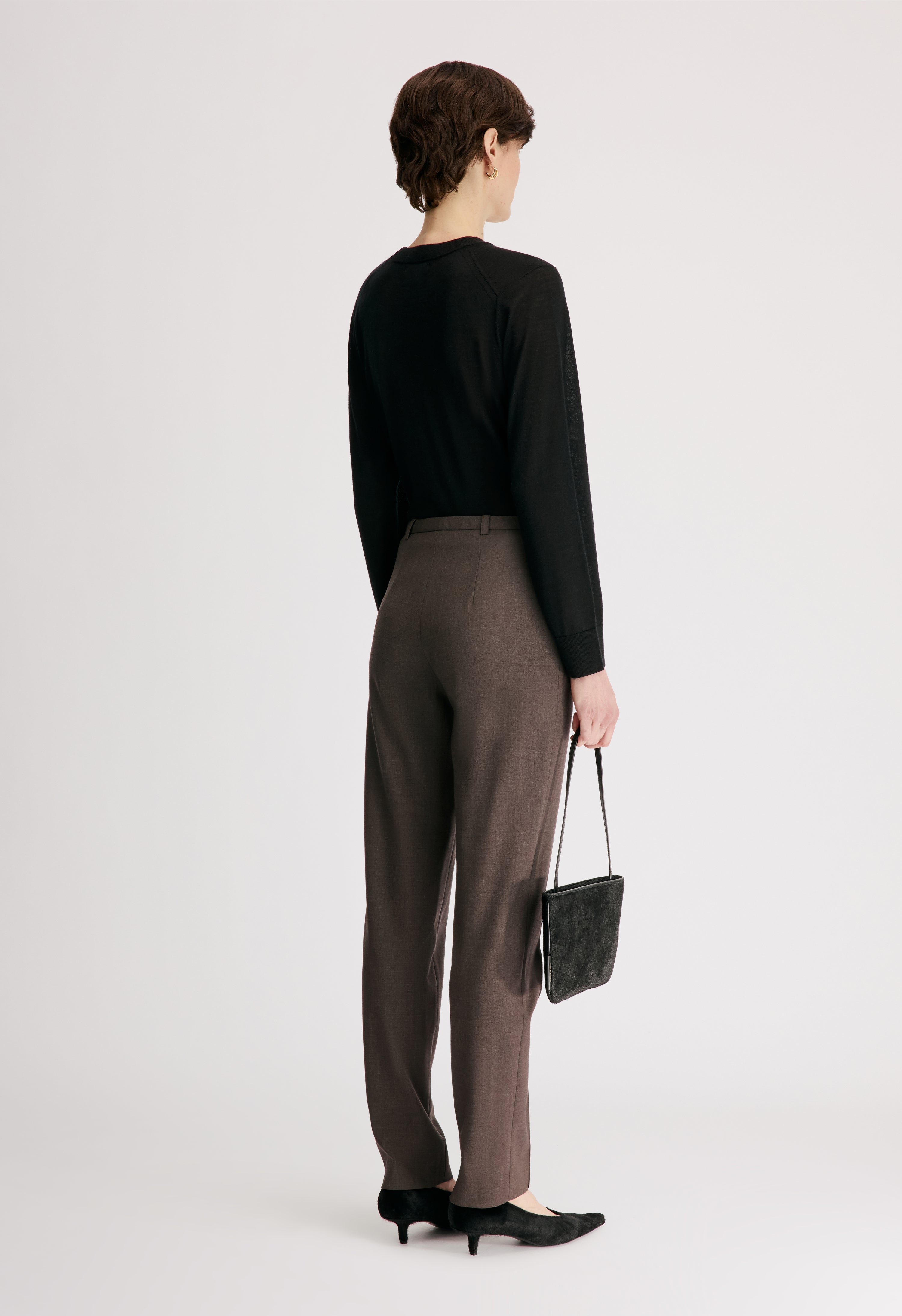 MALKA LDS Fitted leg trousers