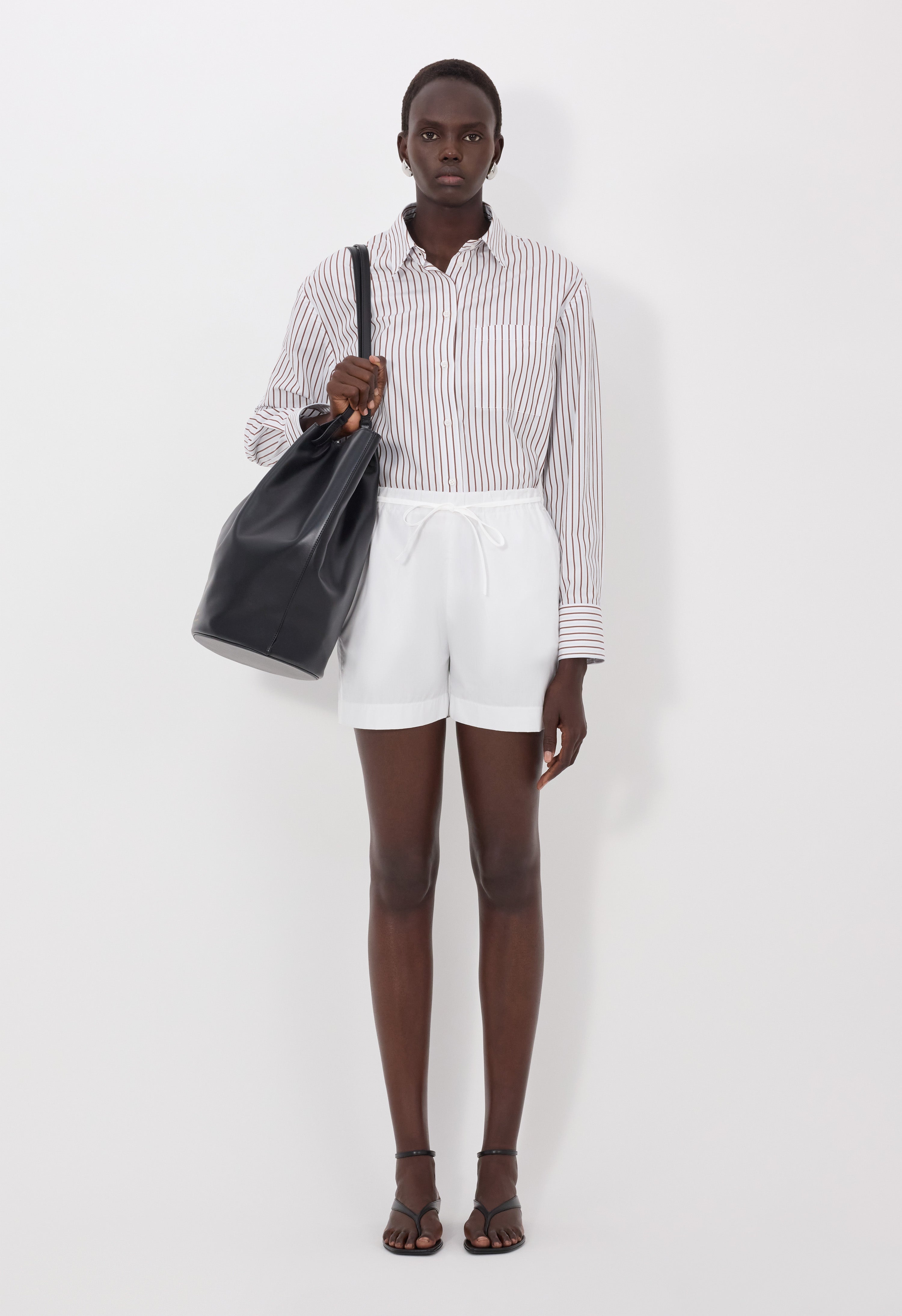 MALONE Cotton poplin shorts