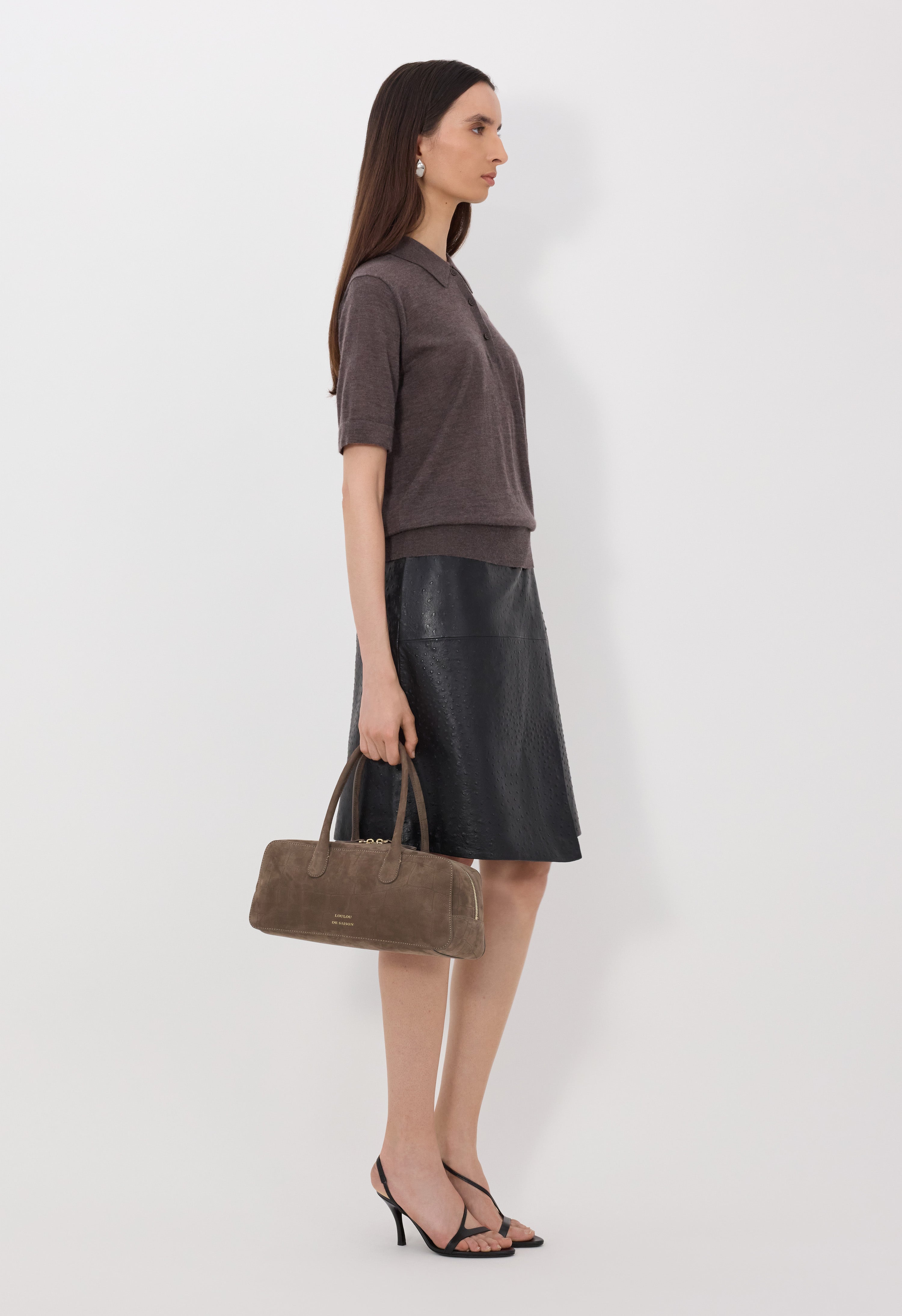 MIGO Fluid cashmere polo shirt