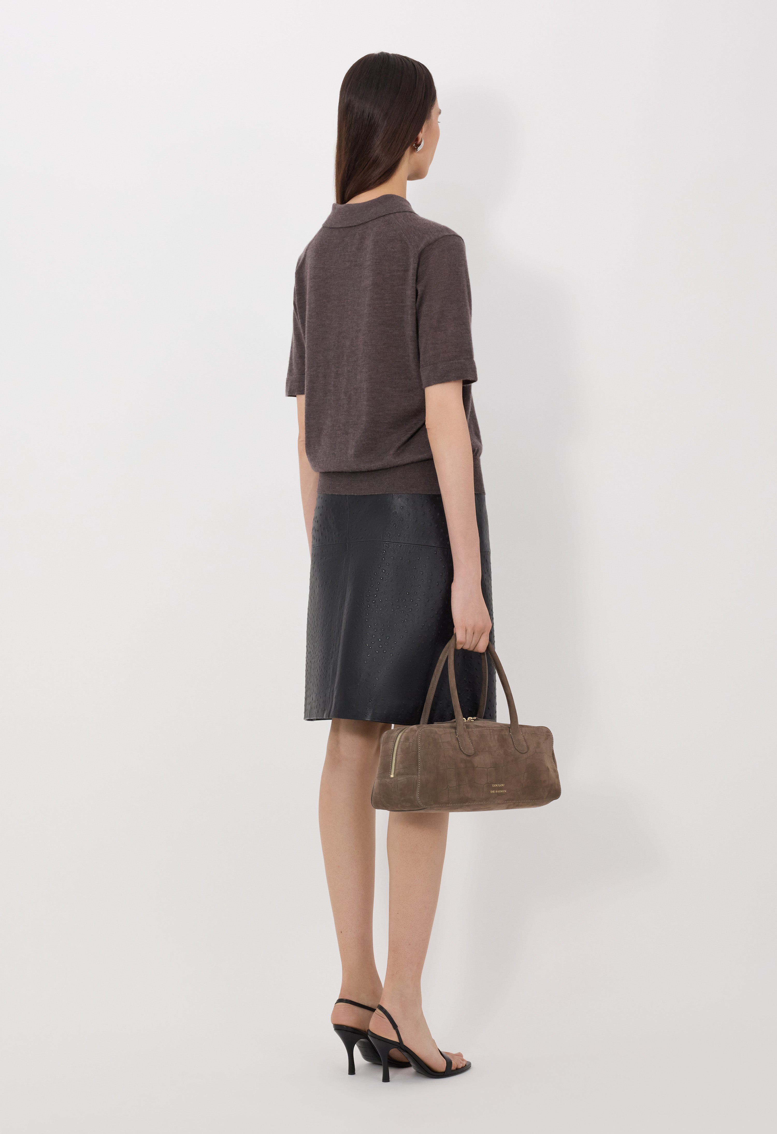 MIGO Fluid cashmere polo shirt