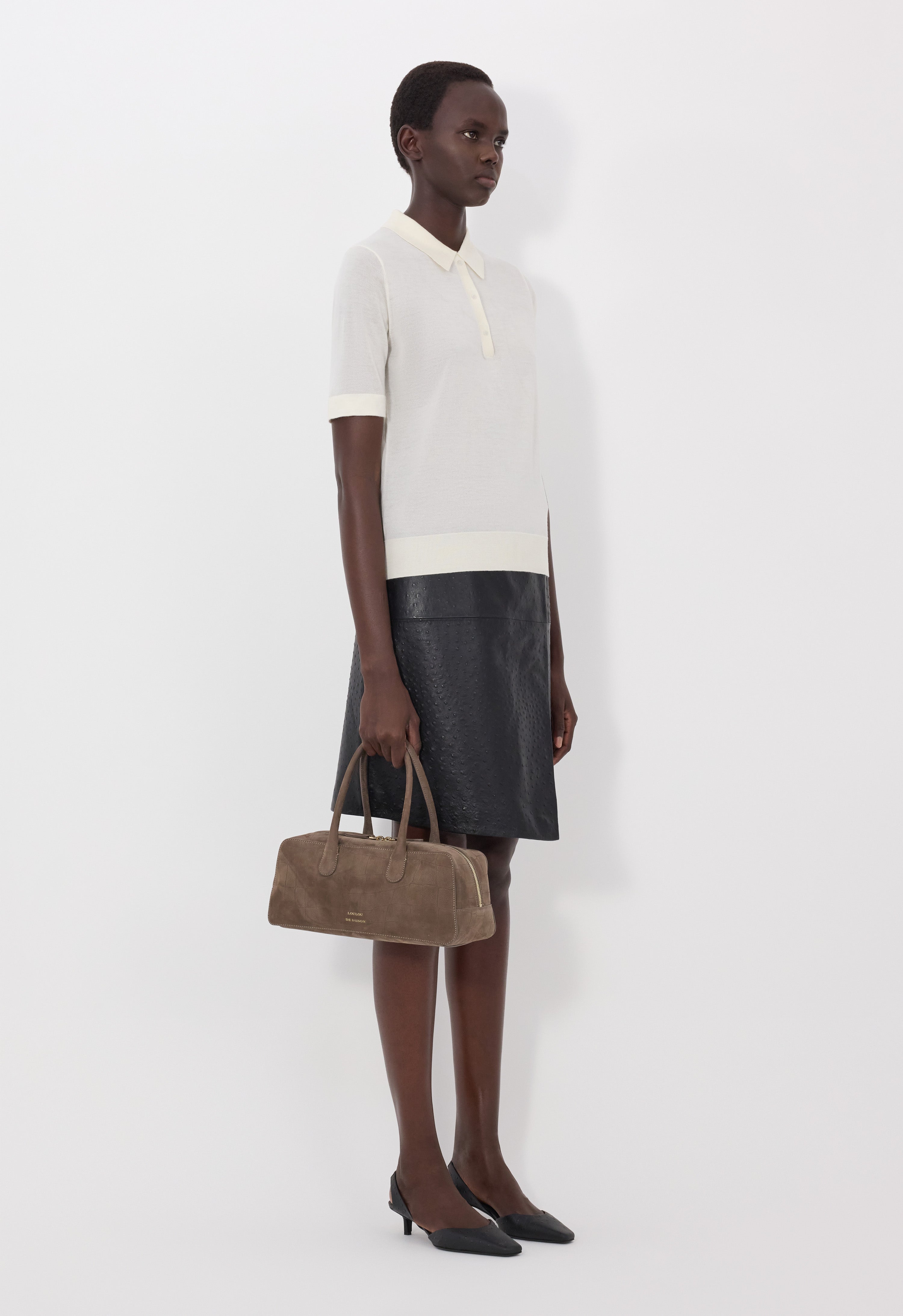 MIGO Fluid cashmere polo shirt