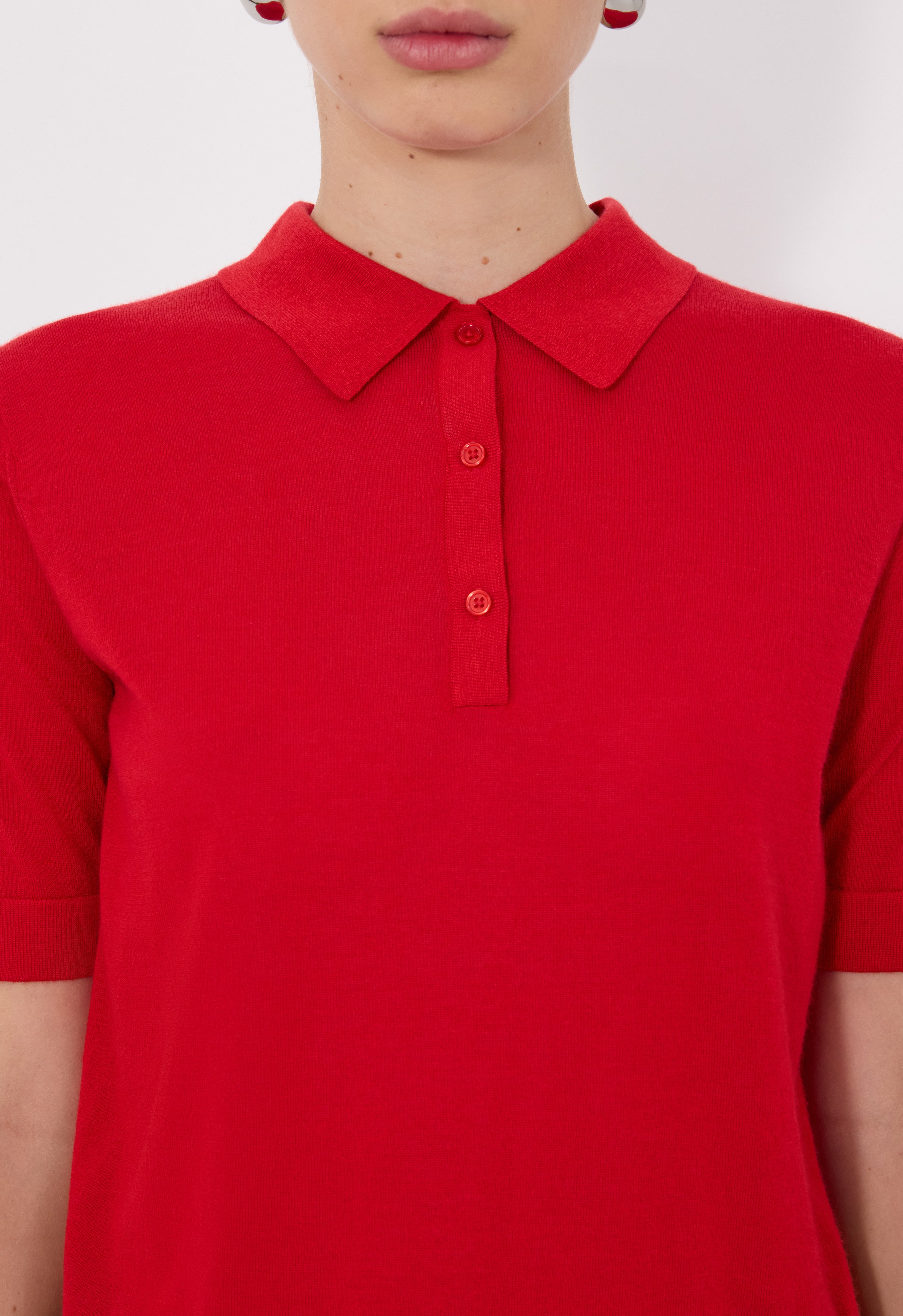 MIGO Fluid cashmere polo shirt