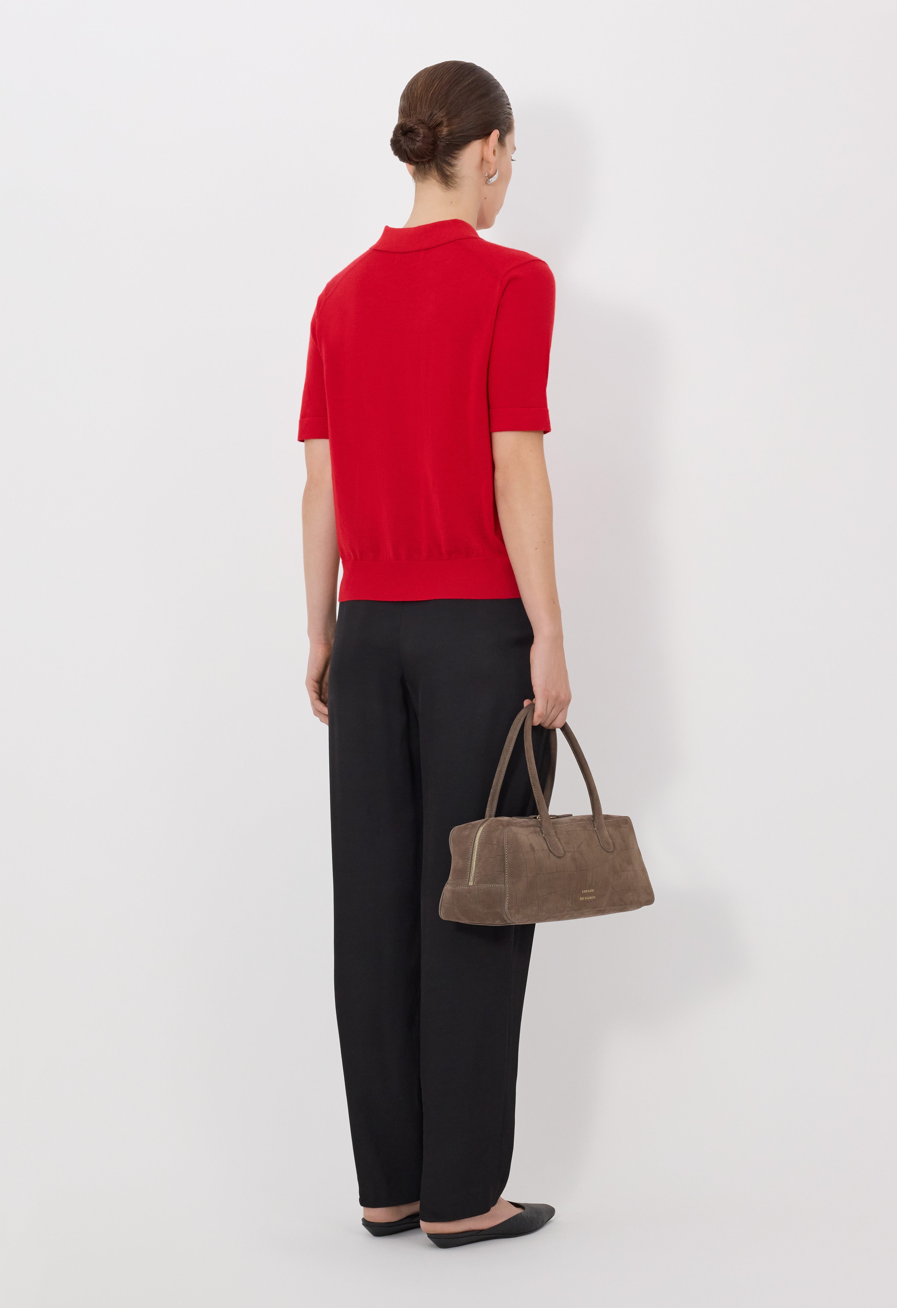 MIGO Fluid cashmere polo shirt