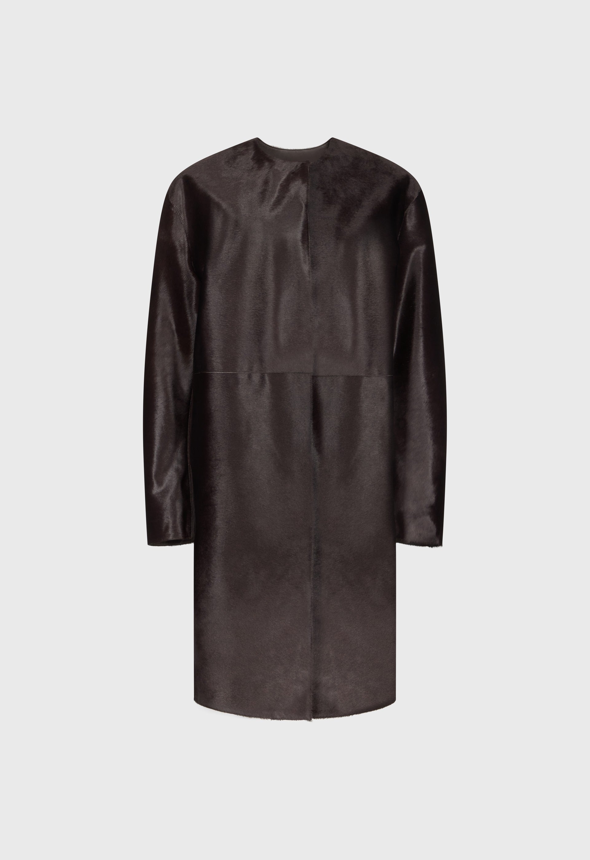 MILLER Pony effect leather coat