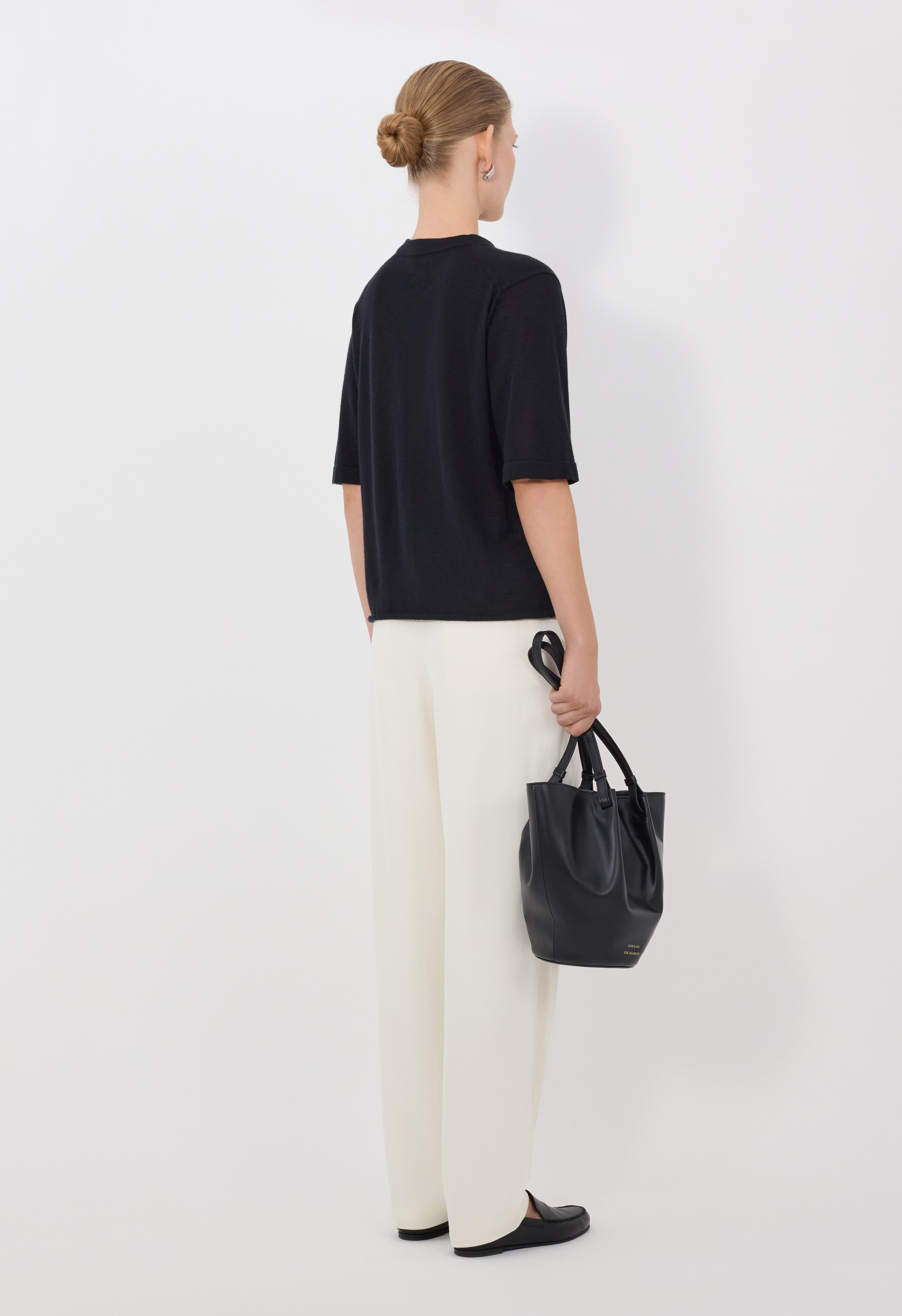 NALA Haut à manches courtes en cachemire fluide