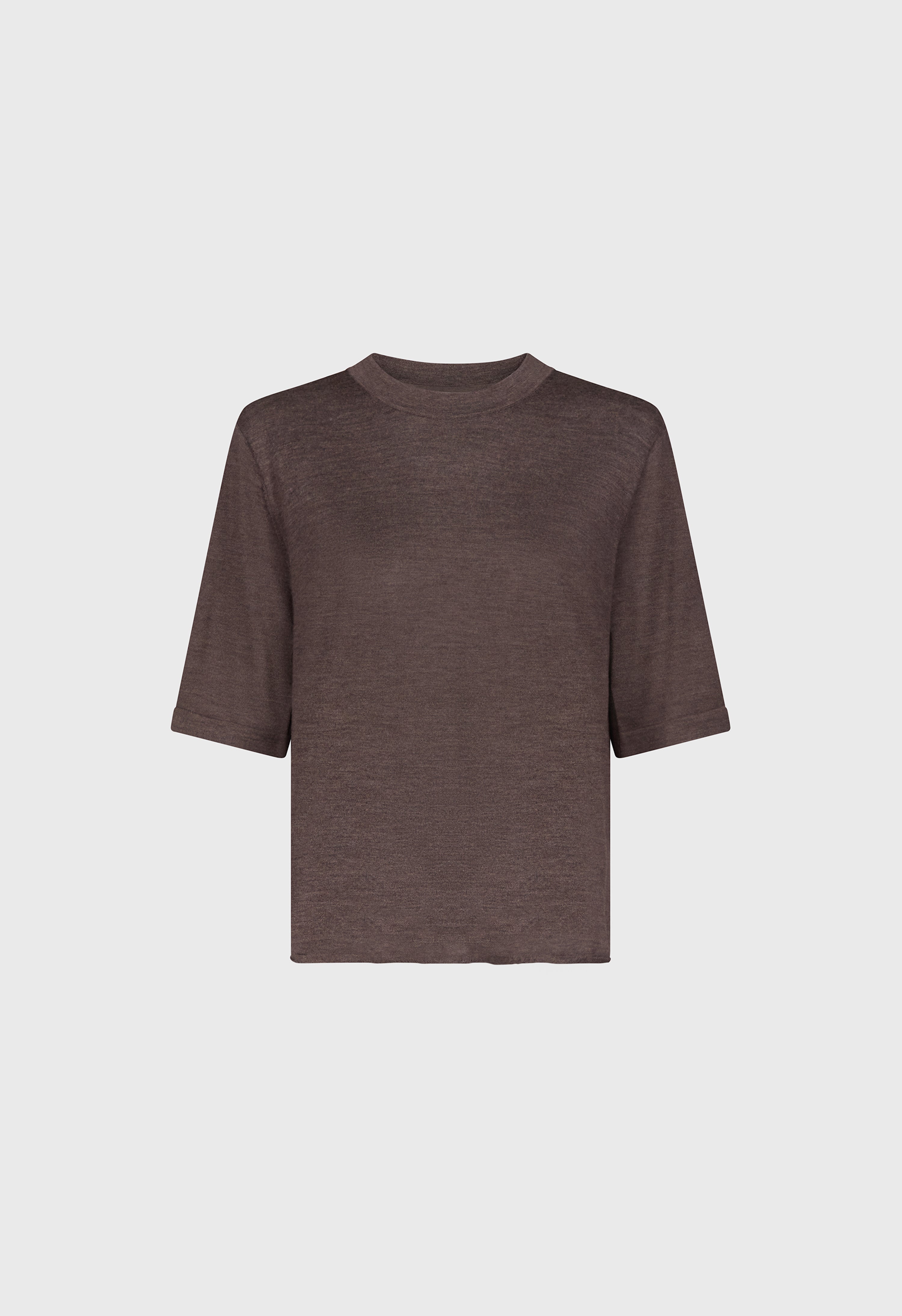 NALA Short-sleeve fluid cashmere top