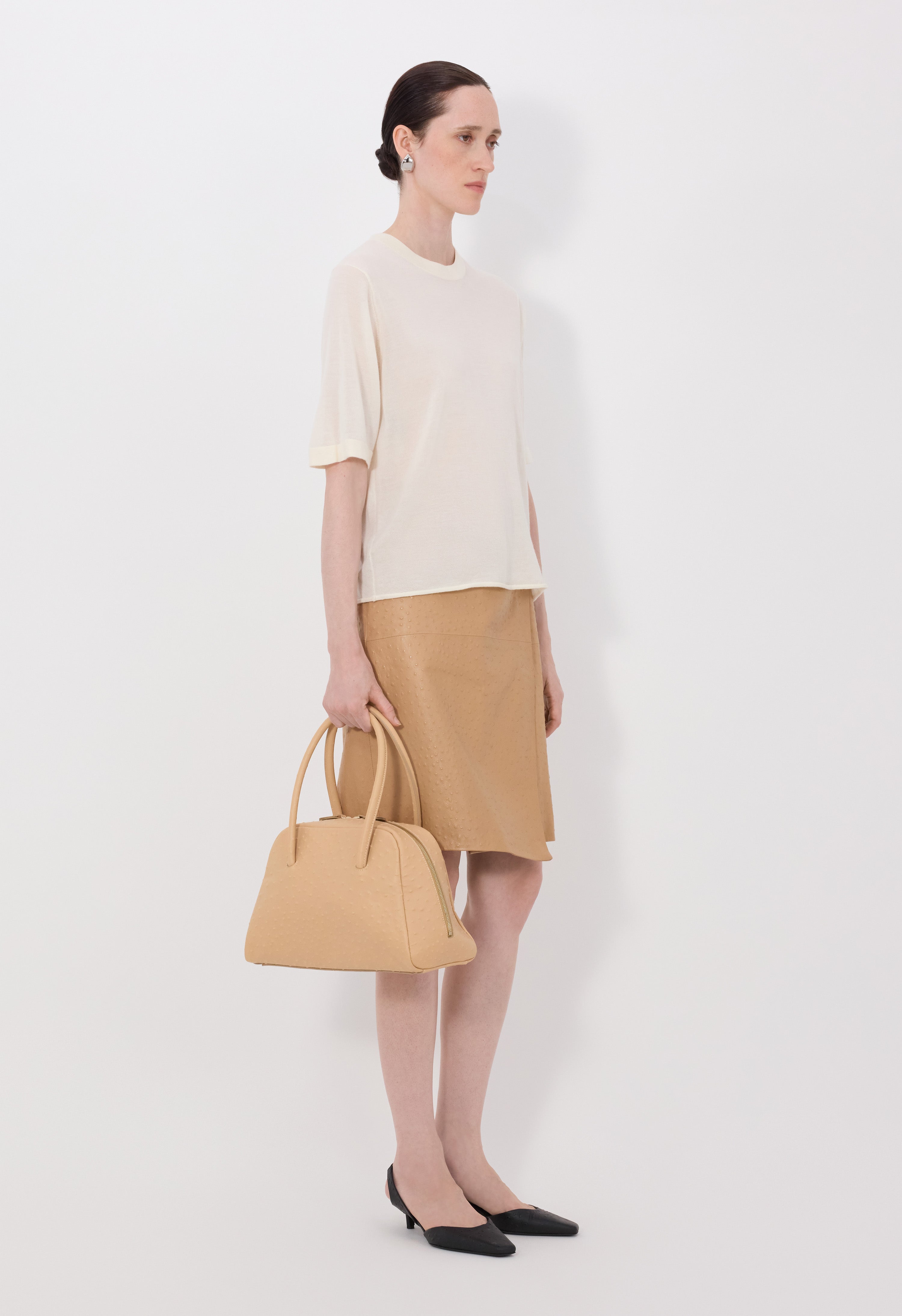 NALA Haut à manches courtes en cachemire fluide