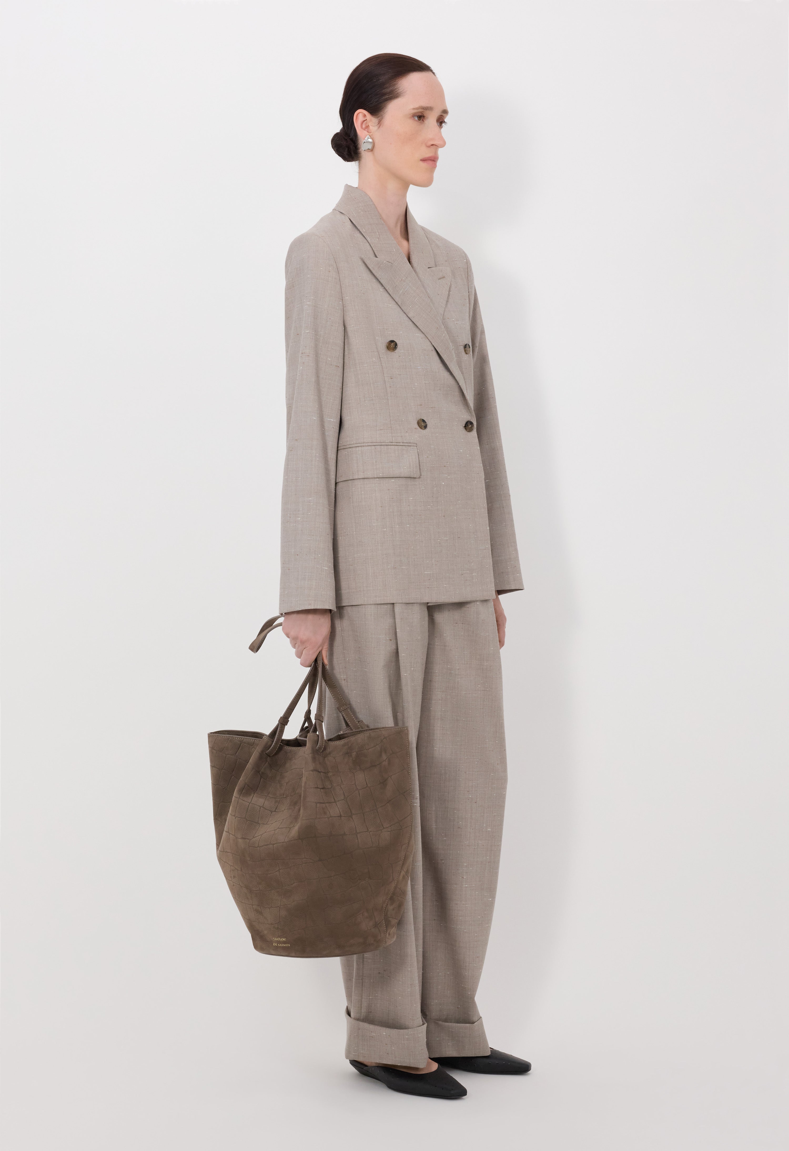 NORMA Wool and silk double breasted jacket