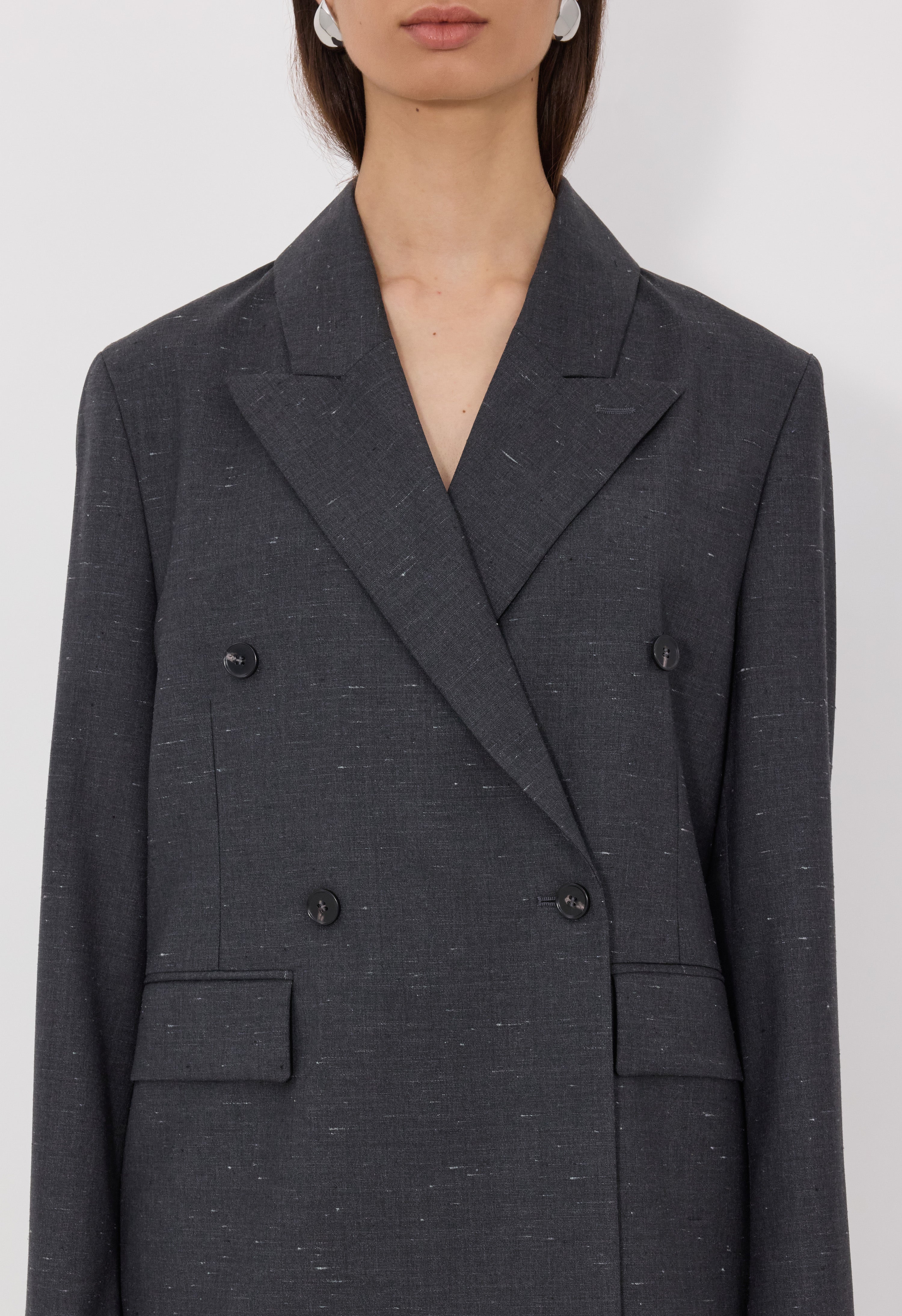 NORMA Wool and silk double breasted jacket
