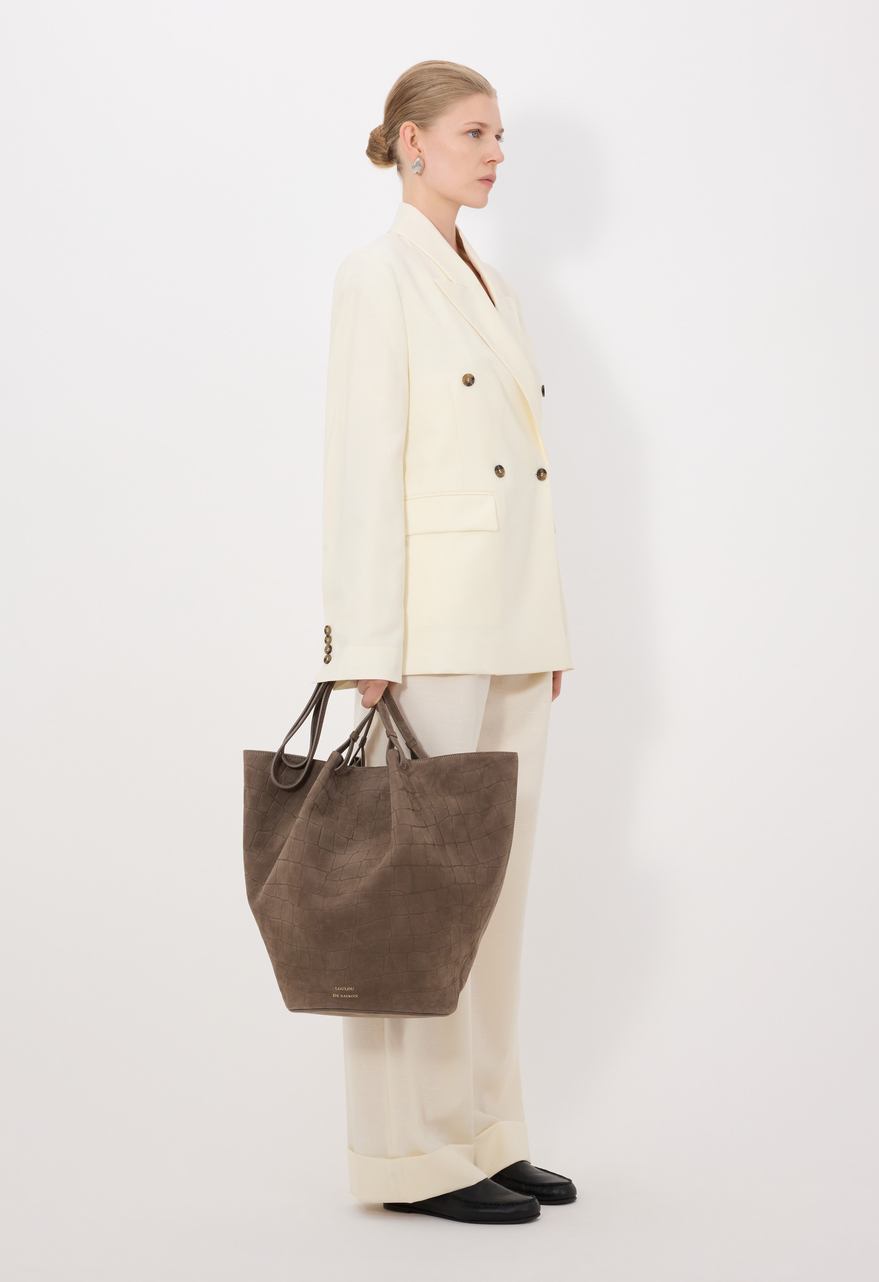 NORMA Wool and silk double breasted jacket