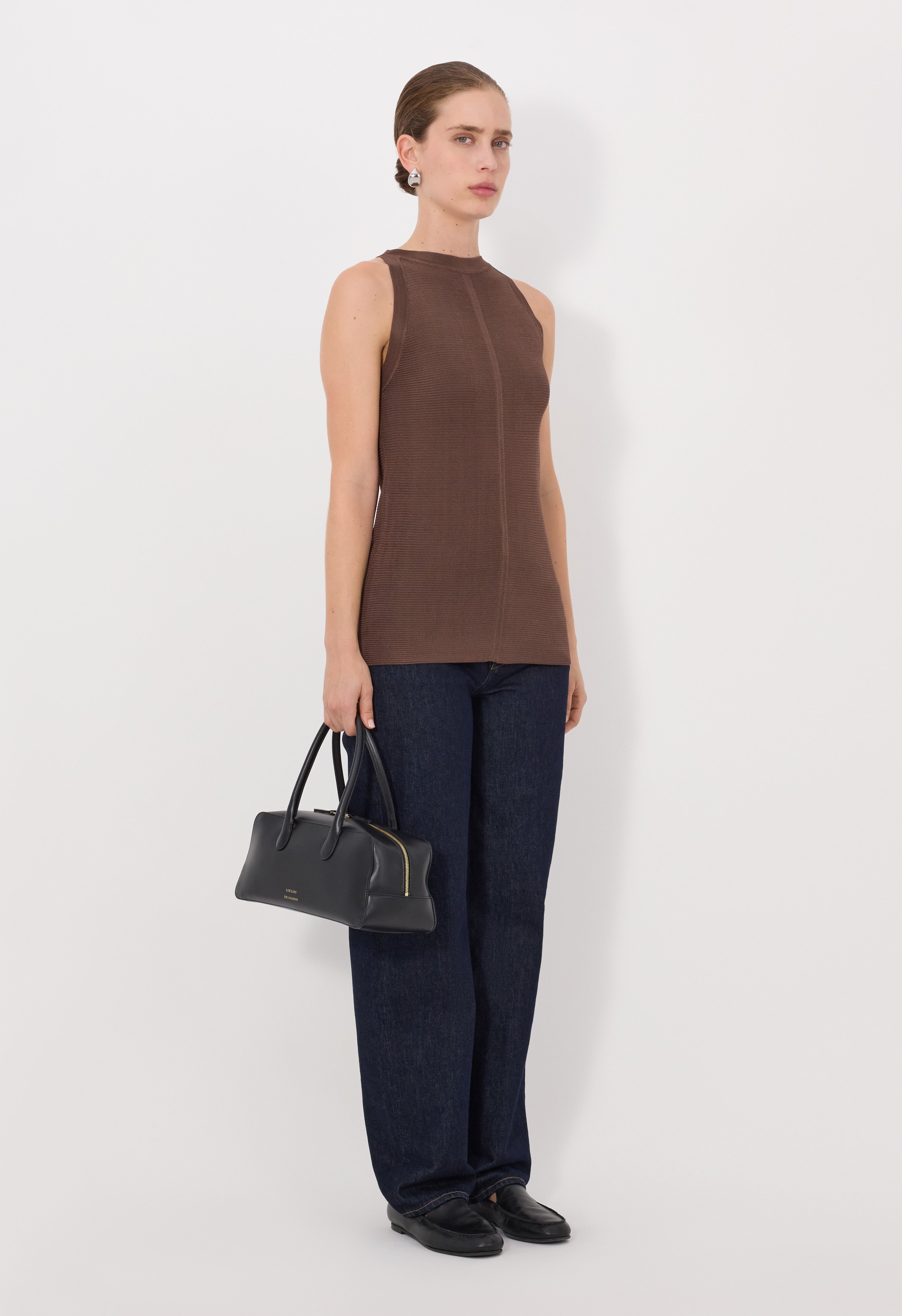 OHANA Haut en maille sans manches