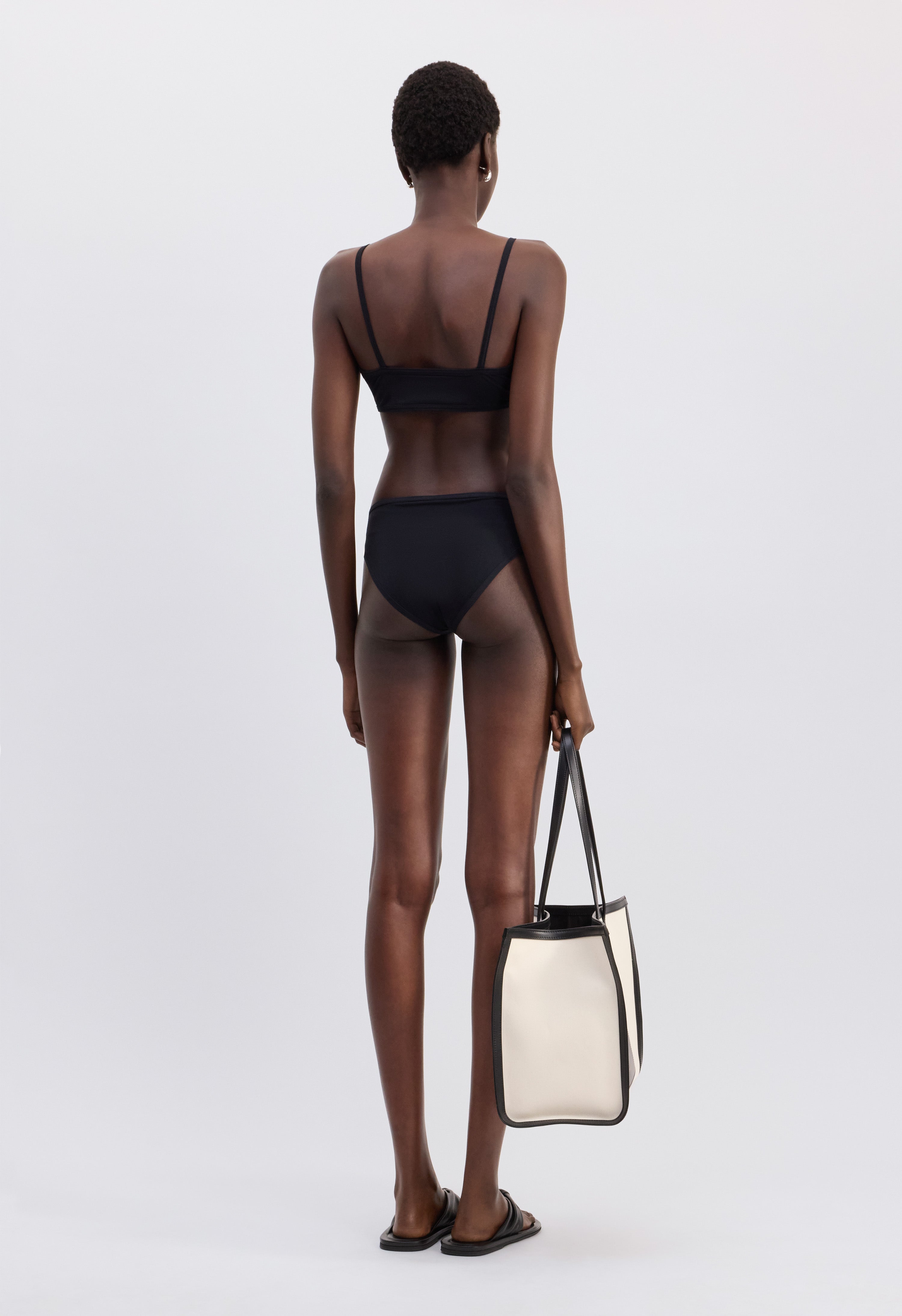 OLGA TOP Zipped bikini top