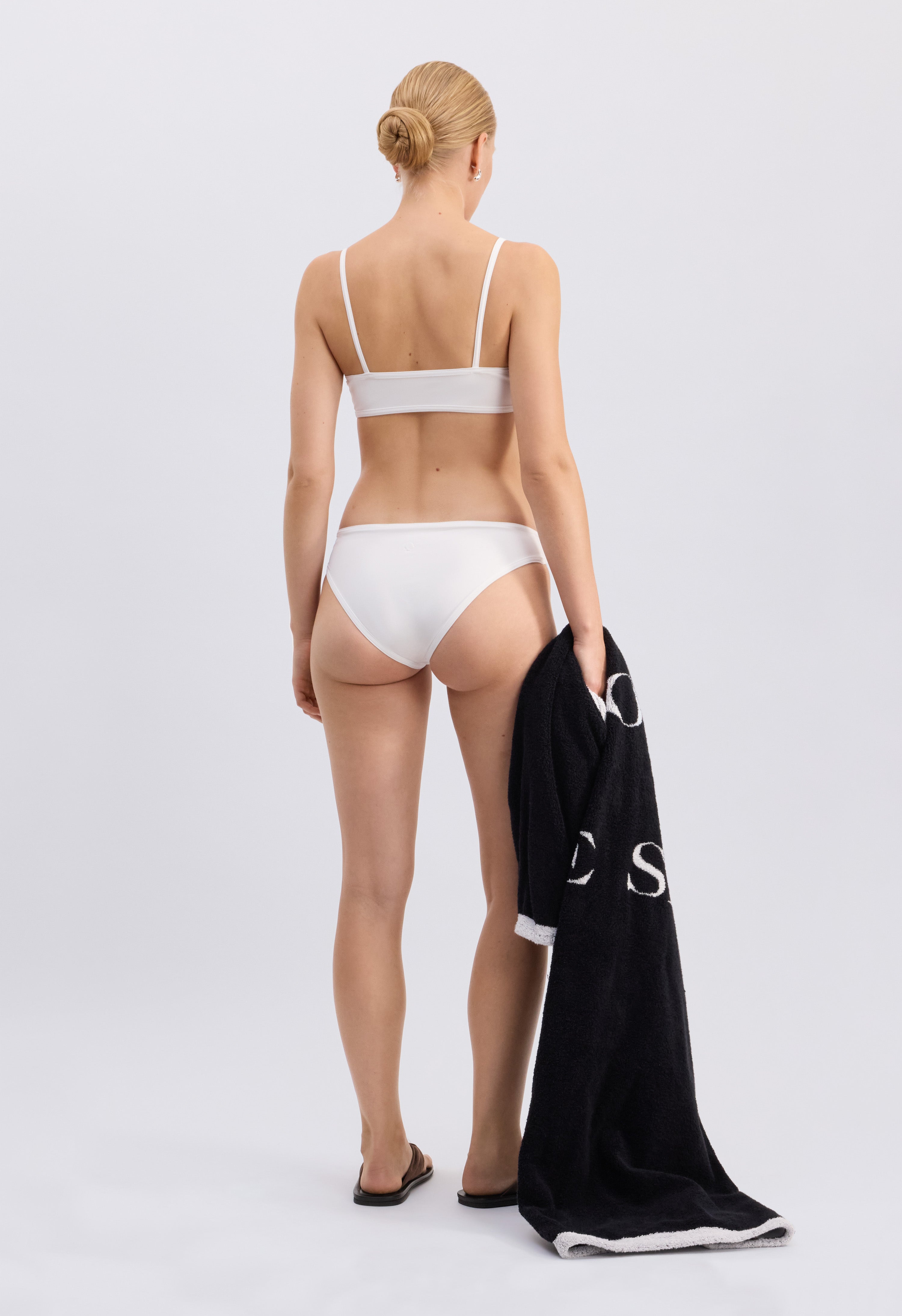 OLGA TOP Zipped bikini top