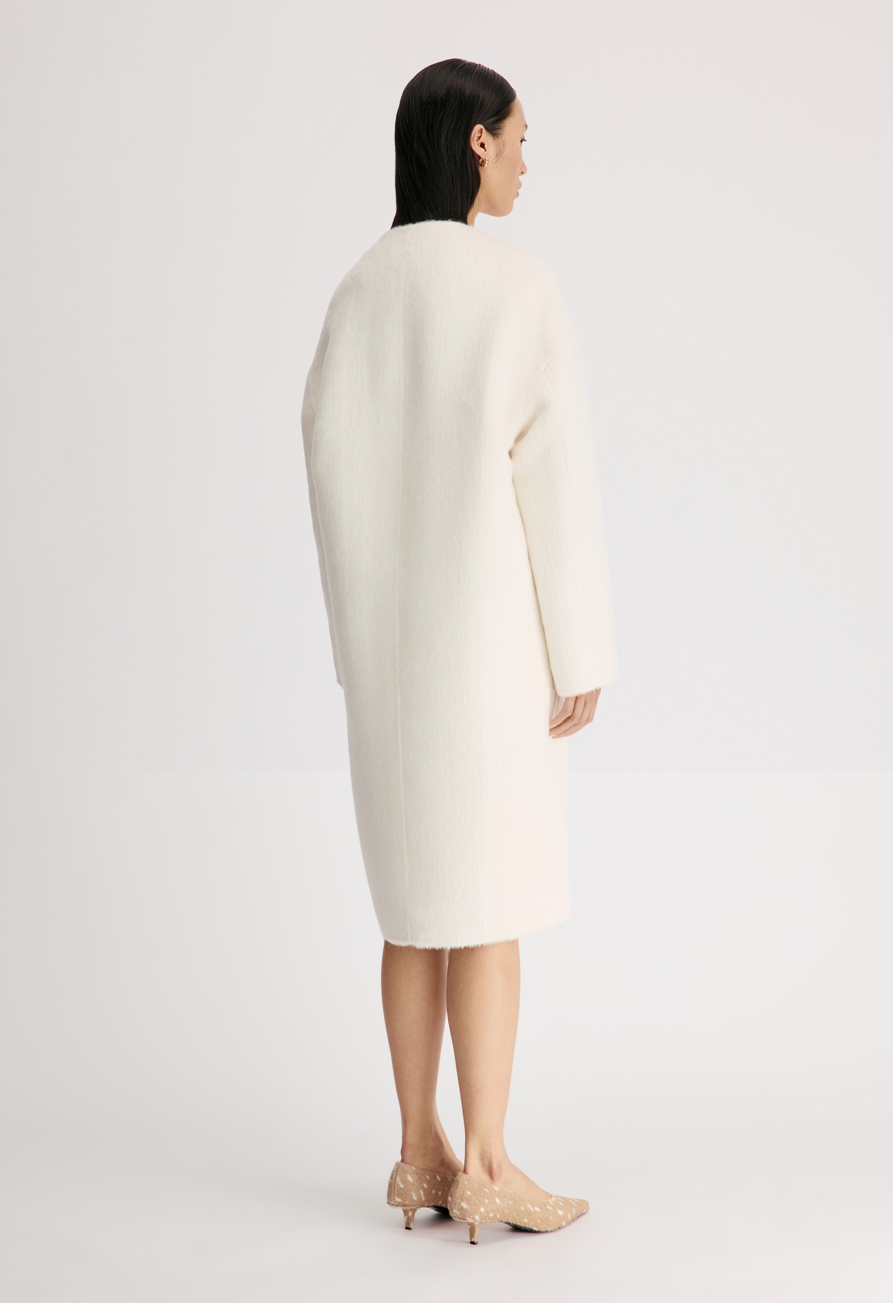 ORSON Oval-shaped midi coat