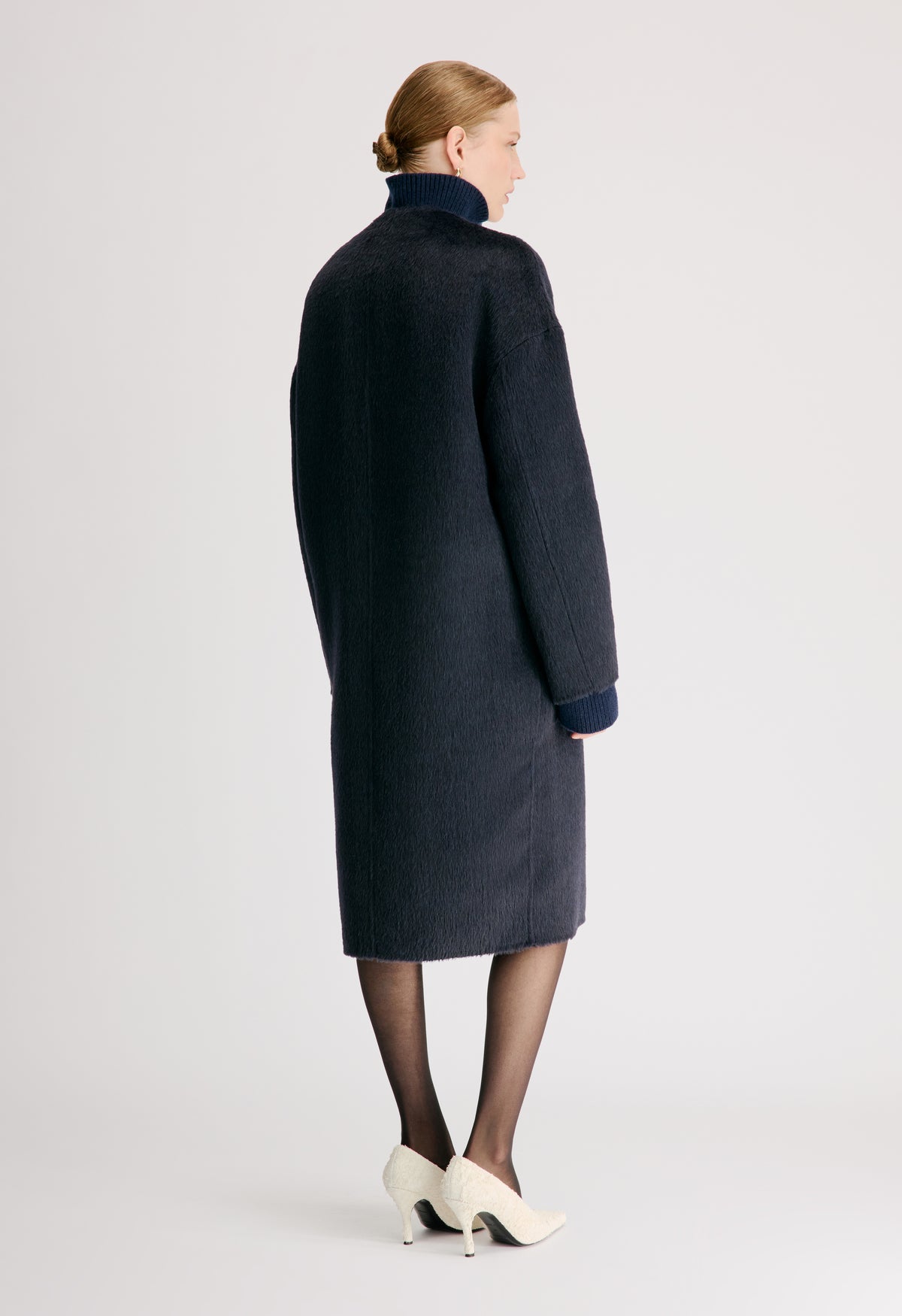 ORSON Oval-shaped midi coat