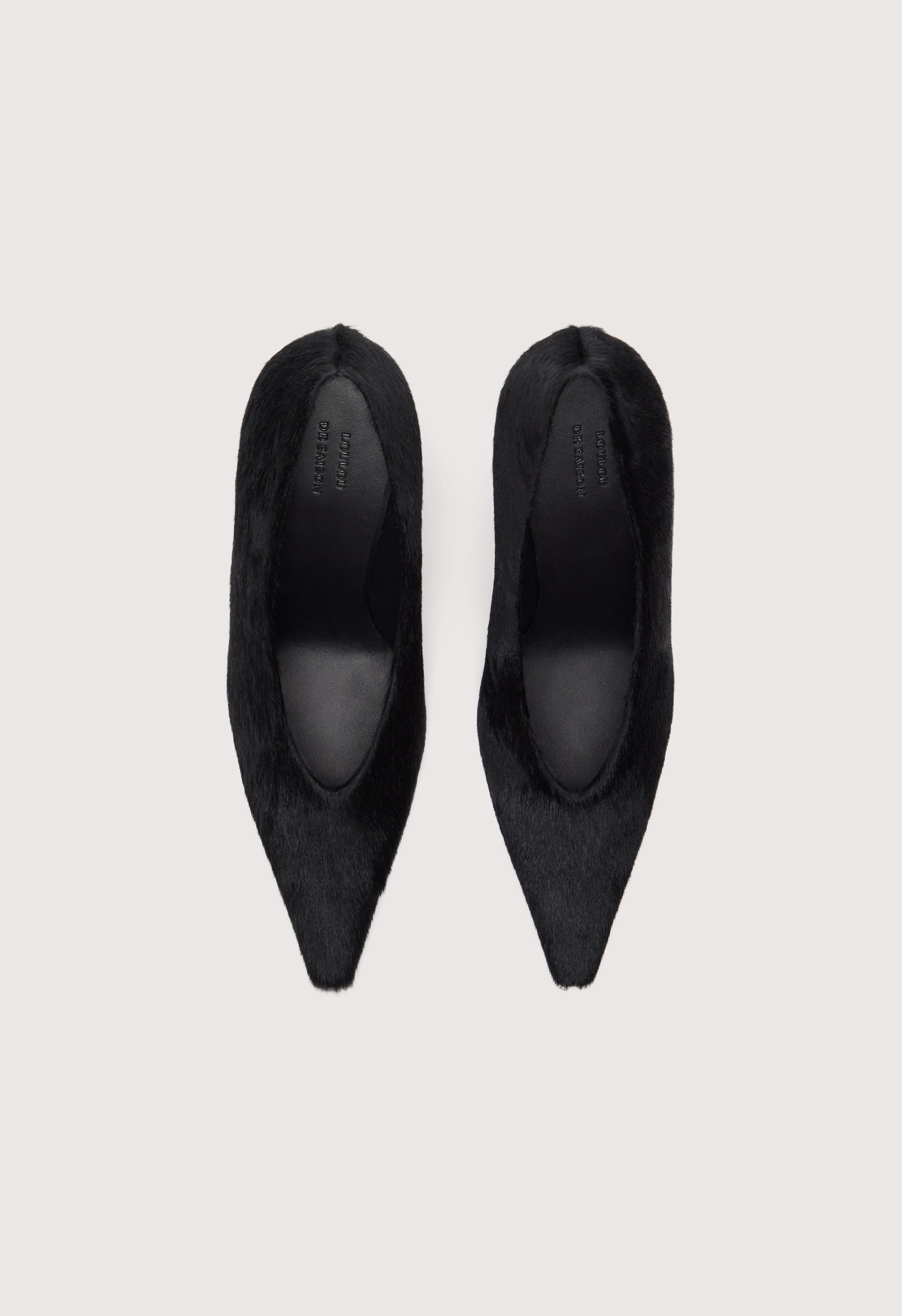 PIPPA Pony-effect leather pumps