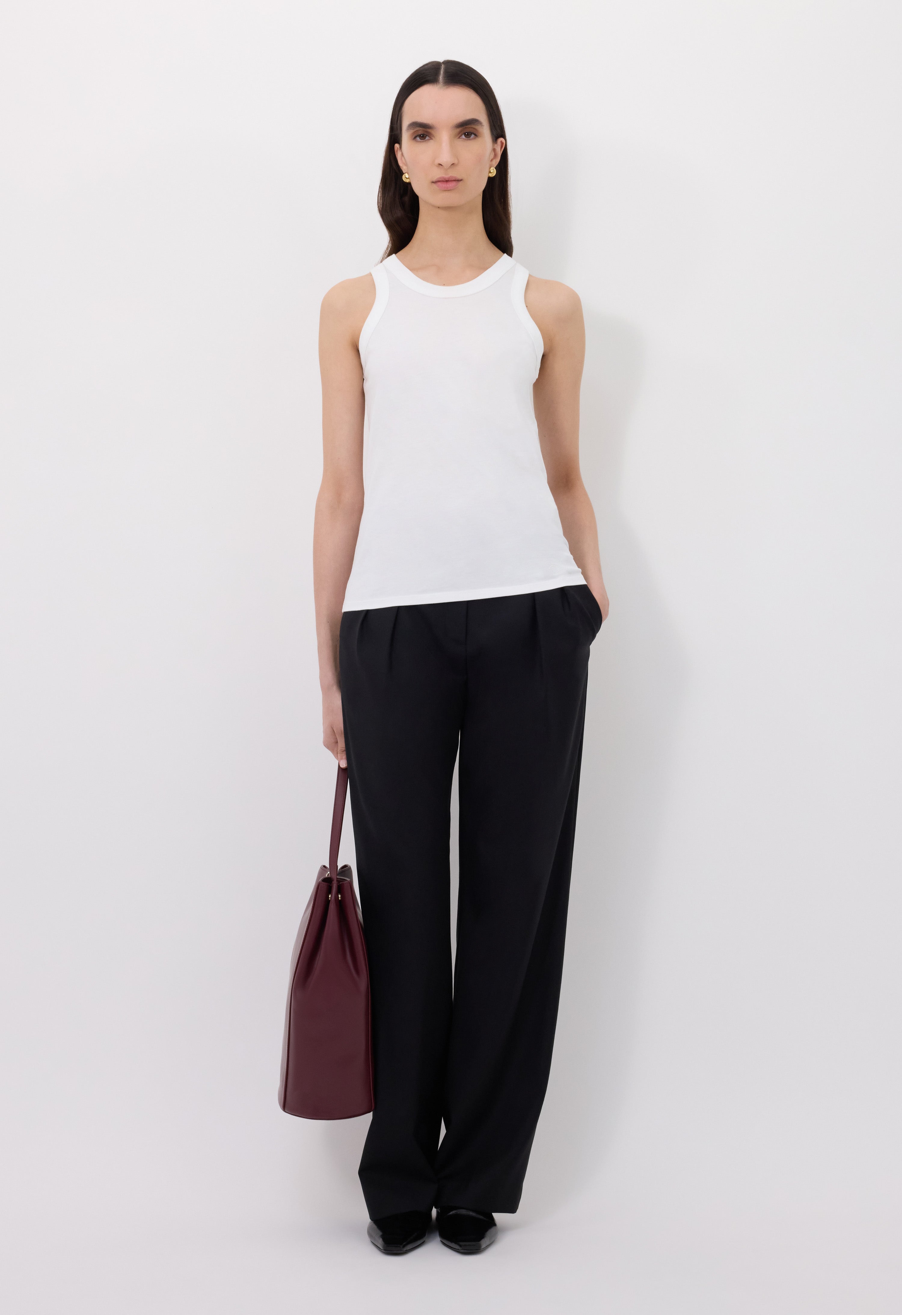 POSO LDS Supima cotton Tank top