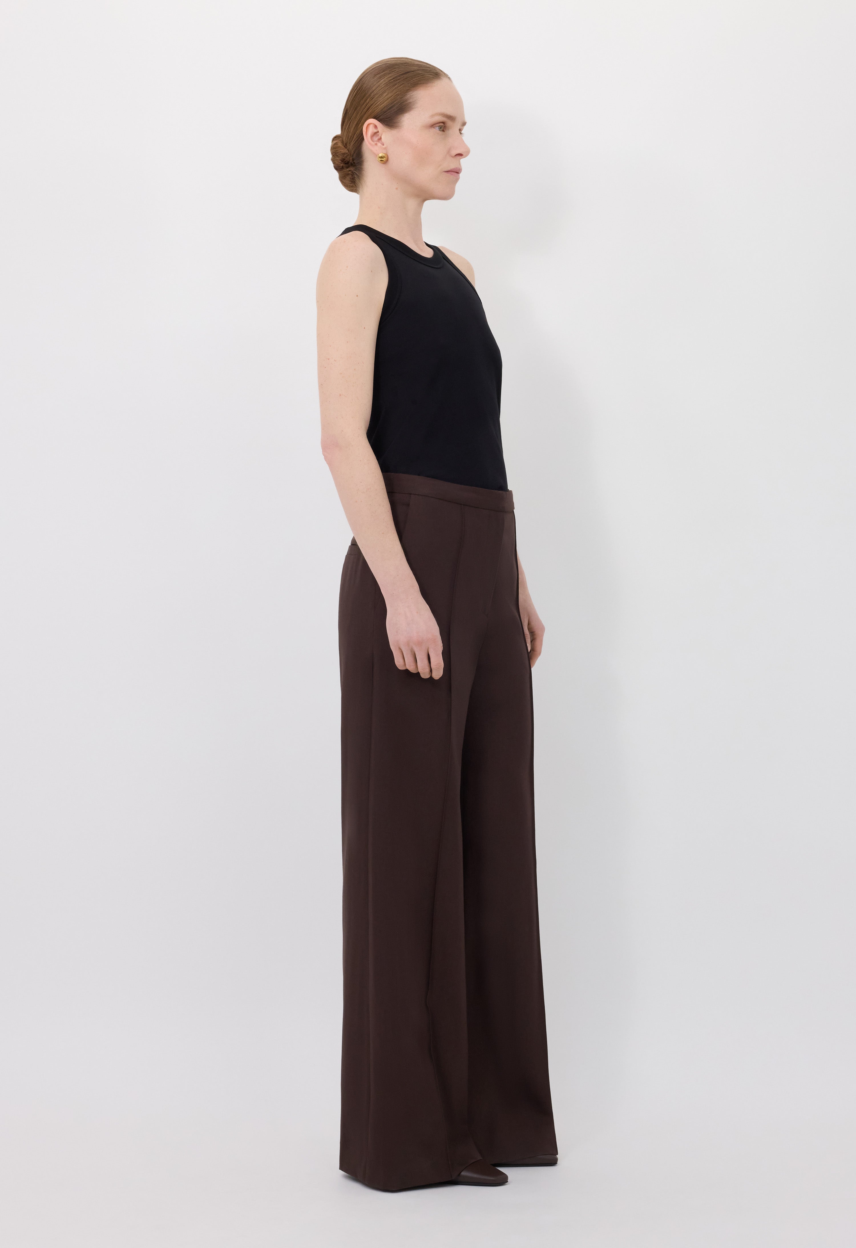 PRATT Buckle waistband trousers
