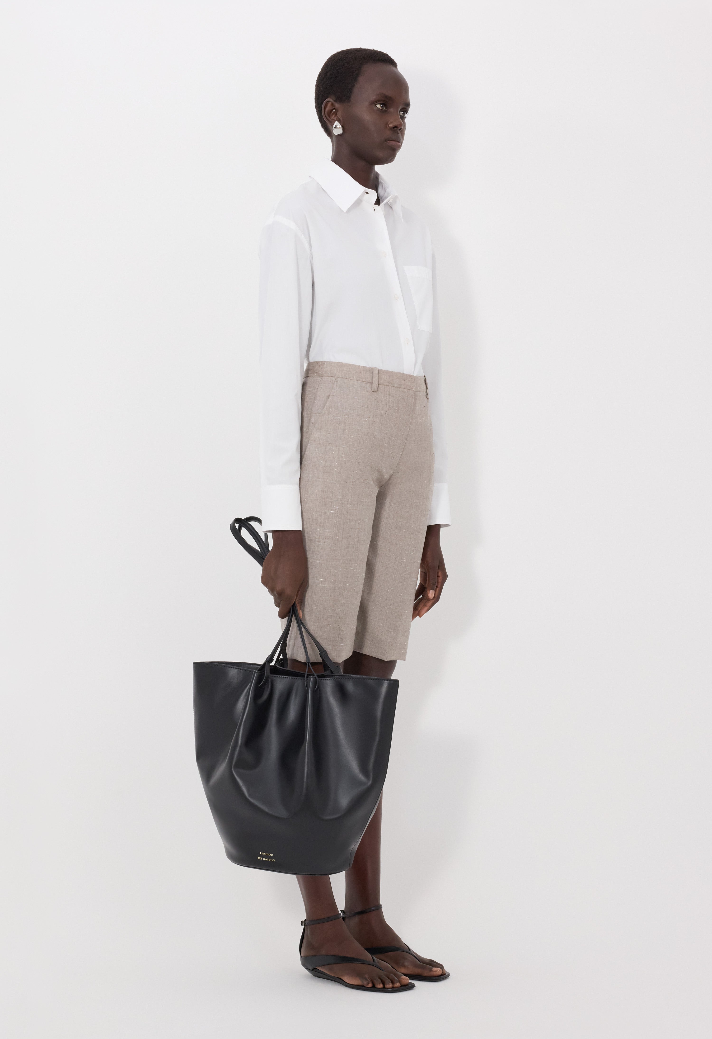 RAY Wool and silk bermuda shorts