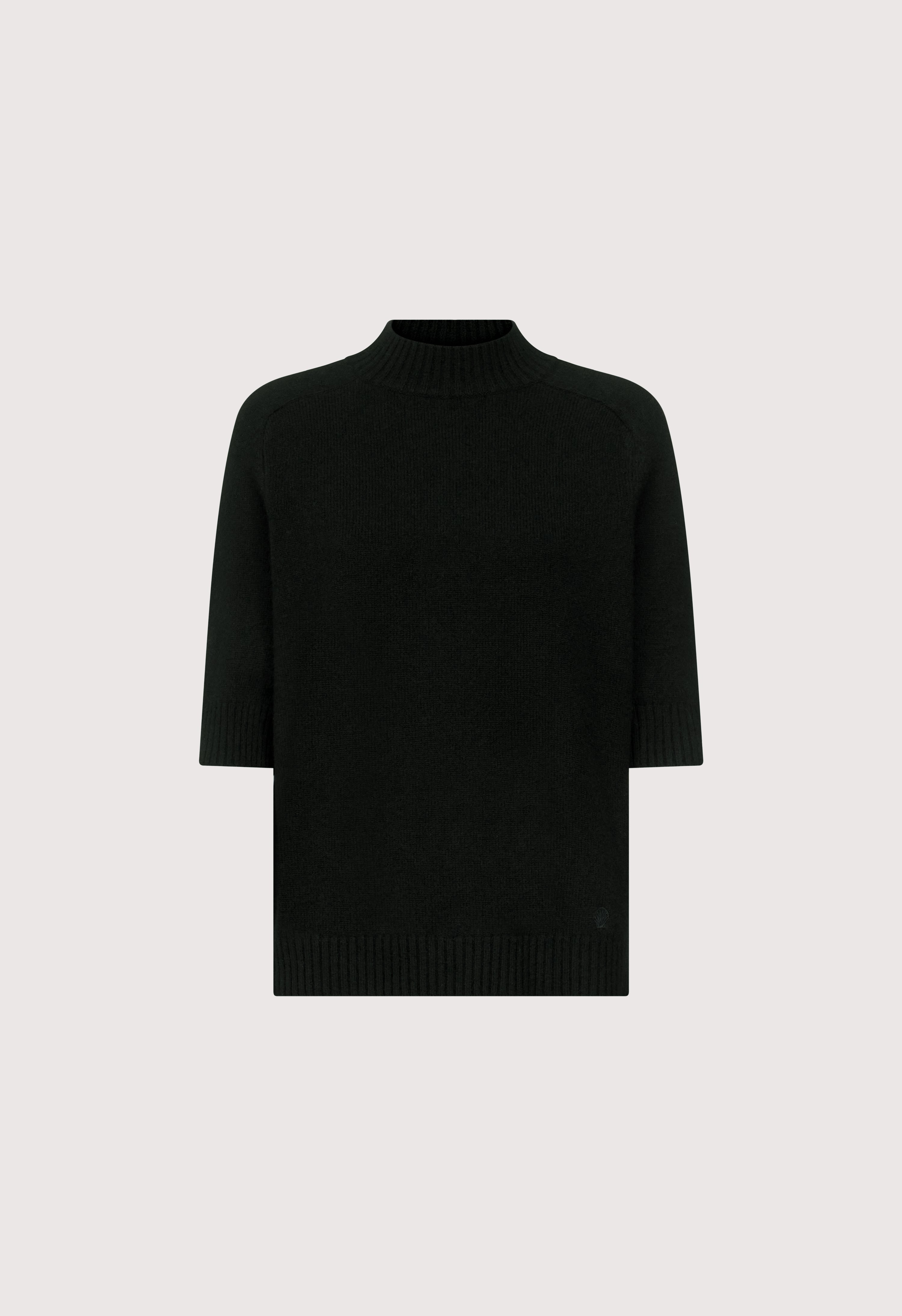 RUTH Stand collar cashmere top