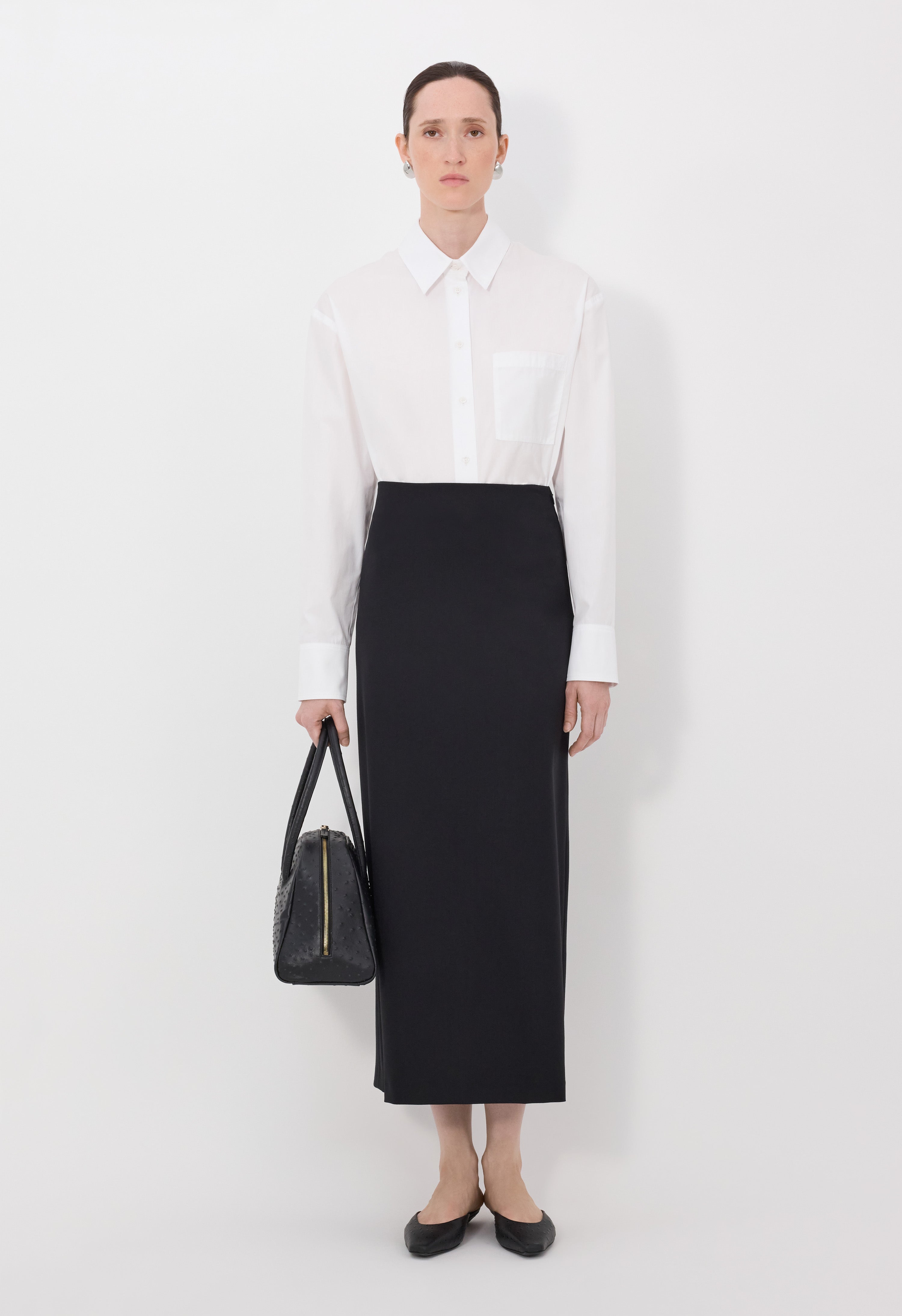 SAMOS LDS Grain de poudre long skirt