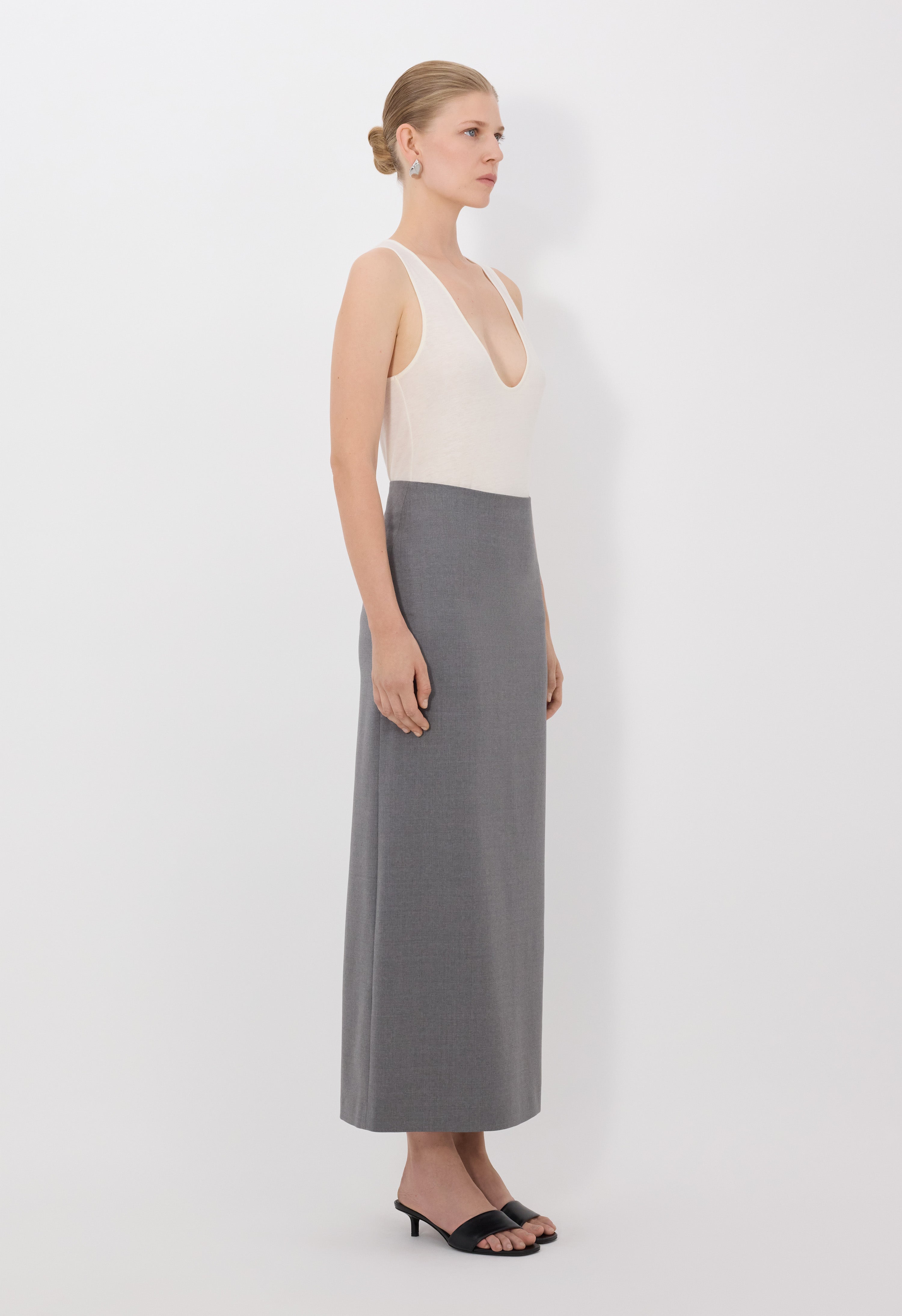 SAMOS LDS Grain de poudre long skirt