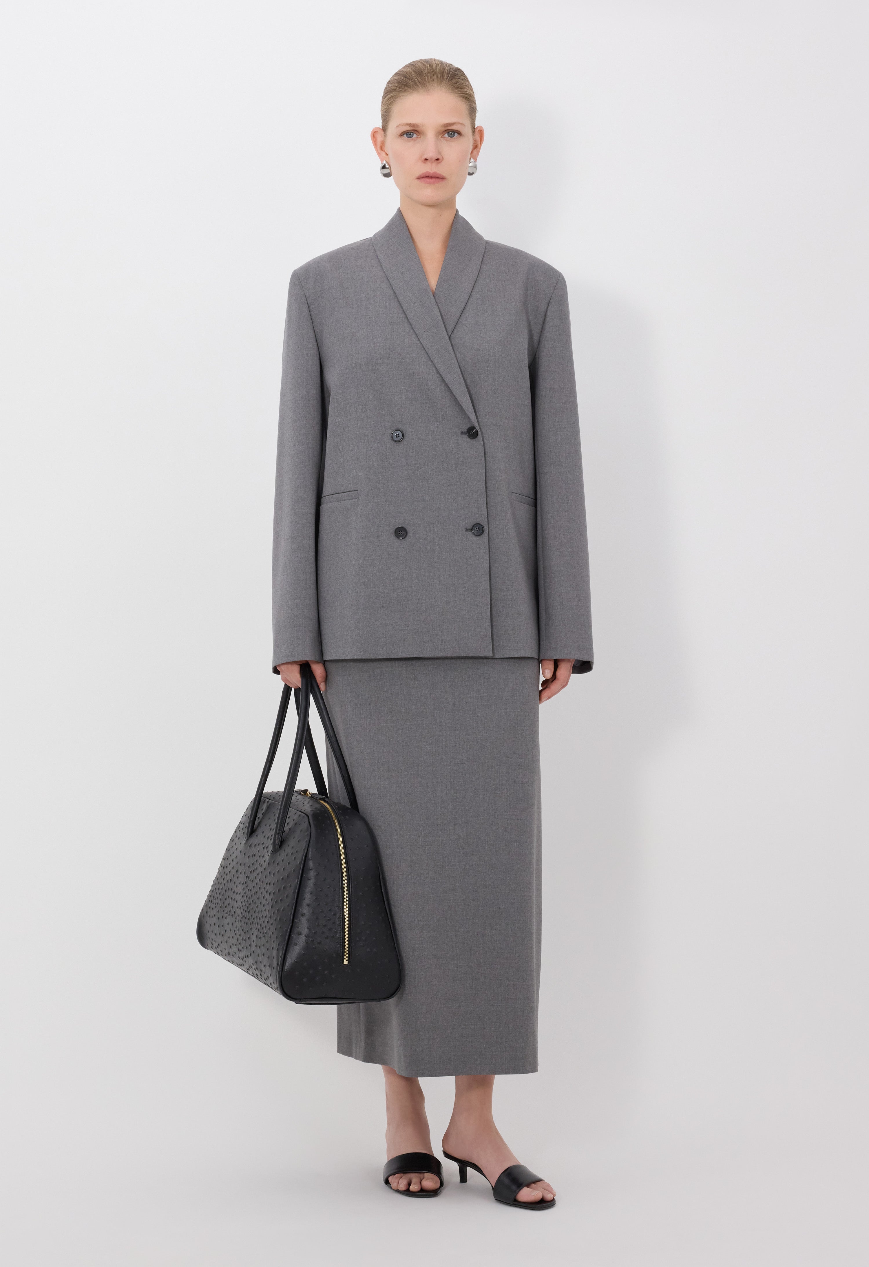 SANCIA LDS Double breasted shawl collar jacket