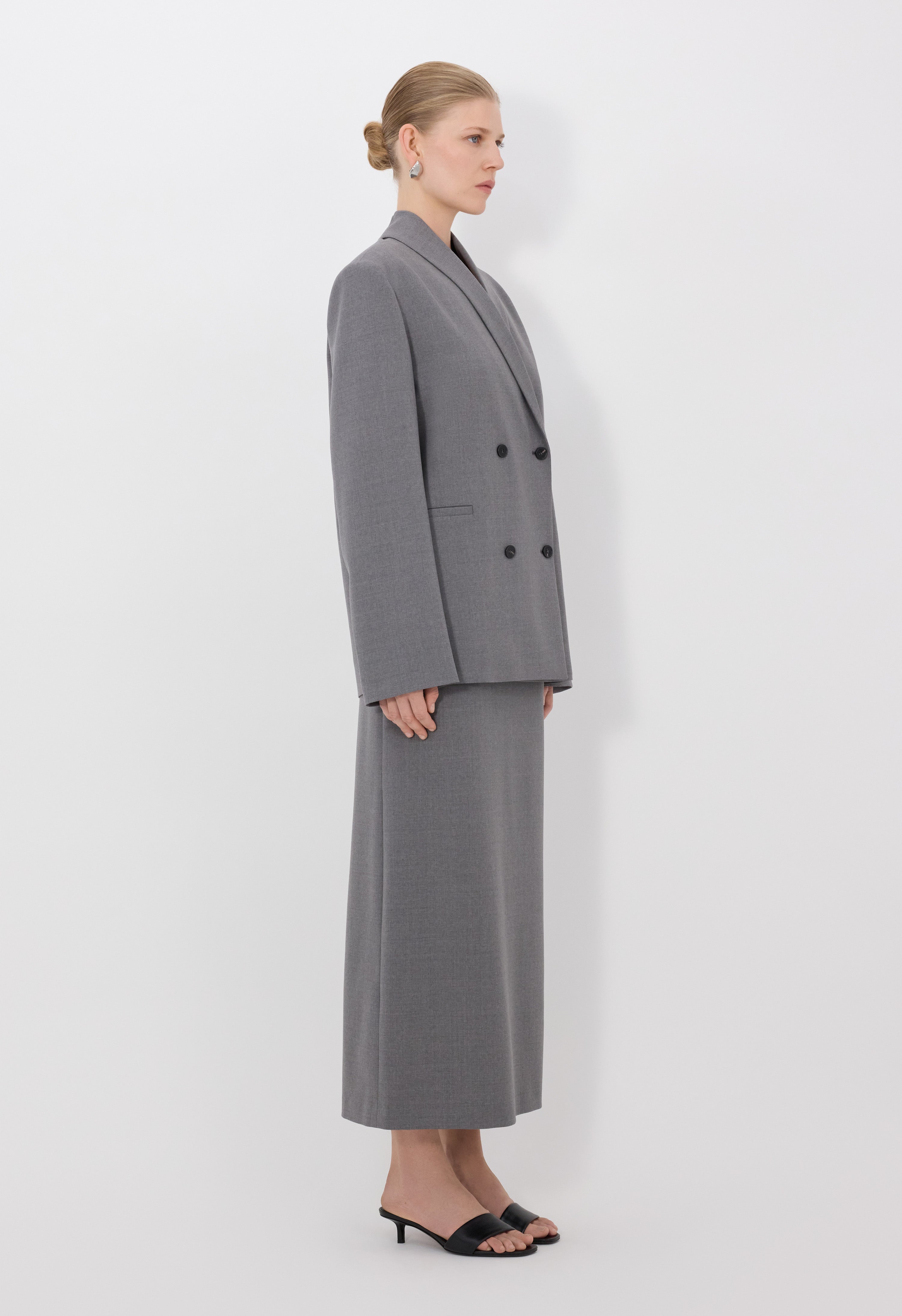 SANCIA LDS Double breasted shawl collar jacket