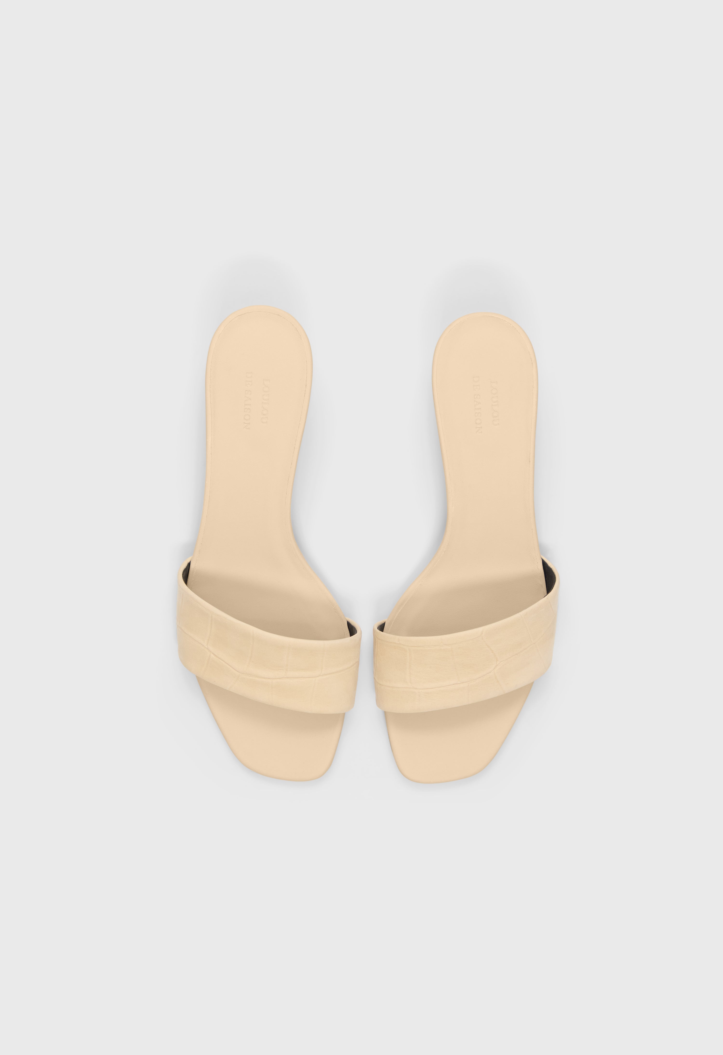 SARAFINA Kitten heel mule sandals